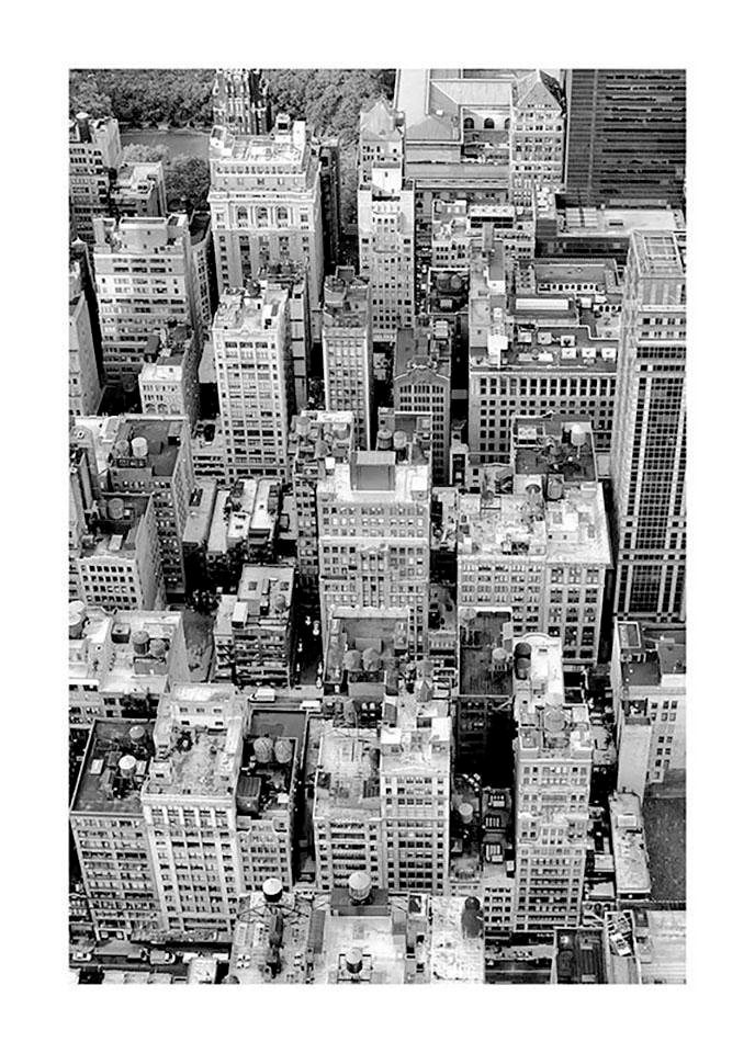 Komar Bild »Roof Top« Städte 1 Stk. tlg. Wandbild zur Dekoration - ohne Rahmen