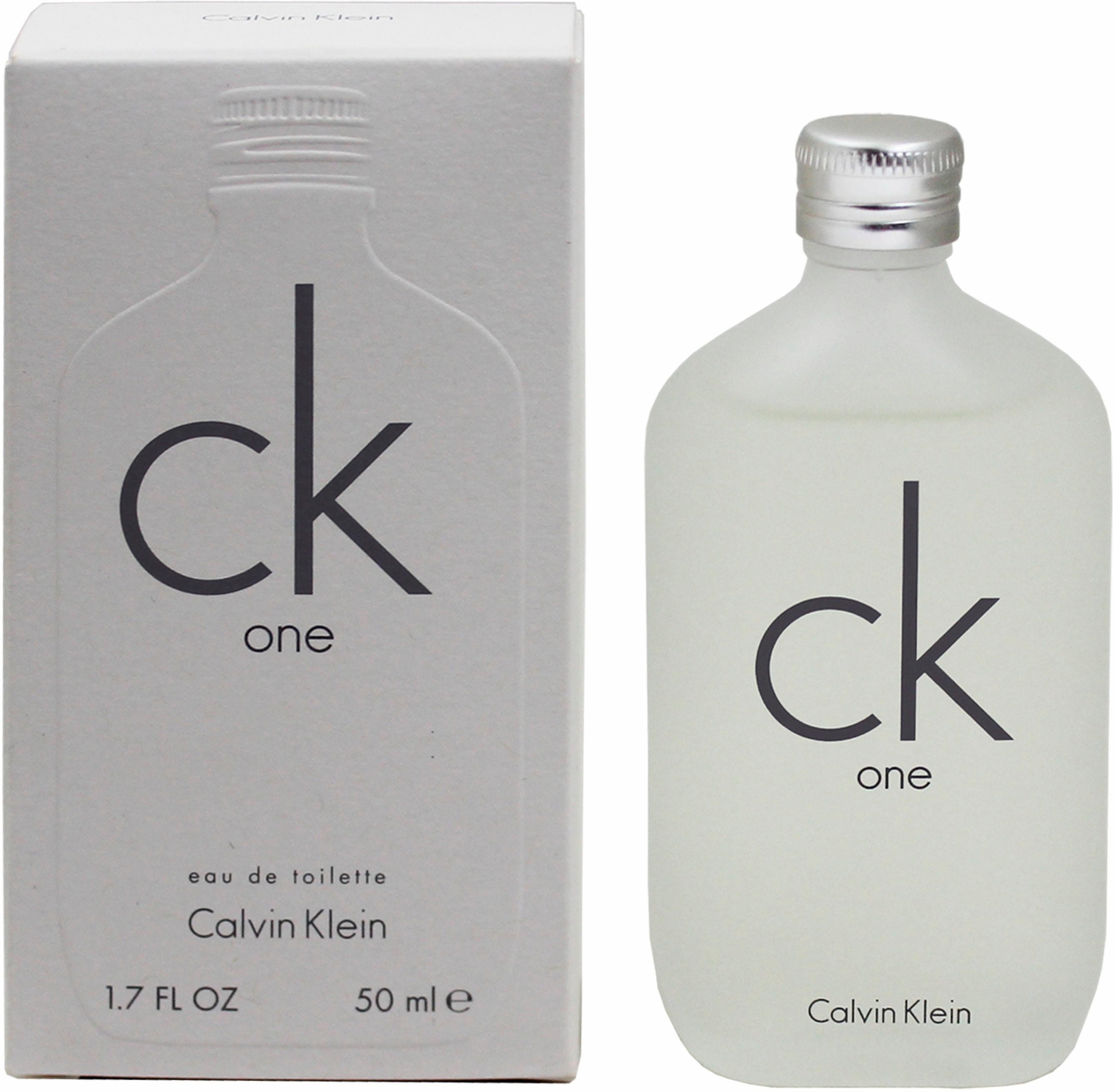 Calvin Klein Duft-Set »cK One«, (2 tlg.), Zitrischer Duft mit Muskat und Magnolie, inklusive kleinem Schminkset.