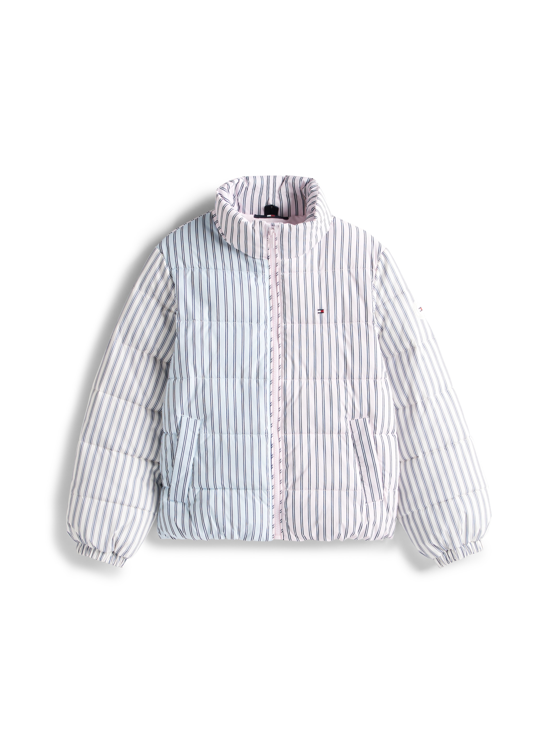 Tommy Hilfiger Steppjacke »MIX STRIPE PUFFER«, für Kinder bis 16 Jahre, cooles Streifen-Design