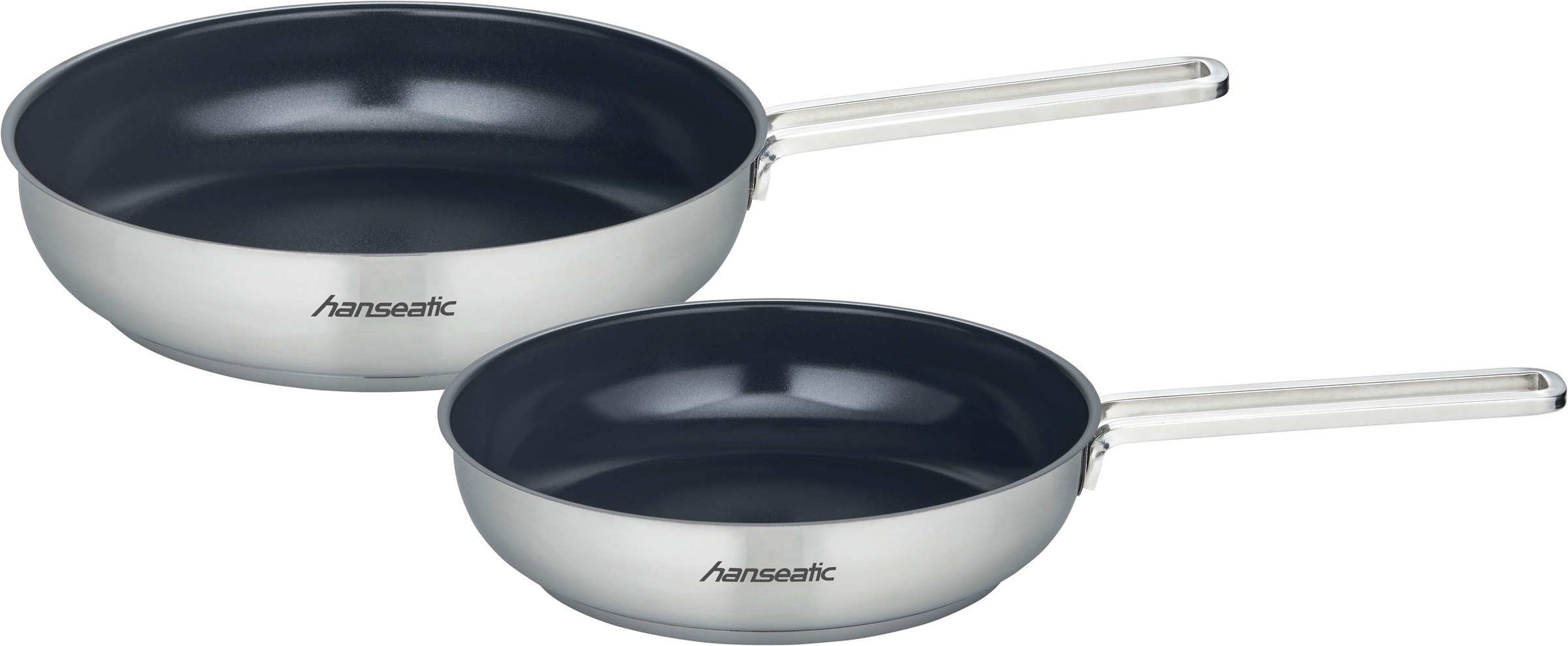 Hanseatic Pfannen-Set »hanseatic« Edelstahl 18/10 Set, je 1x Pfanne 24 cm, günstig online kaufen