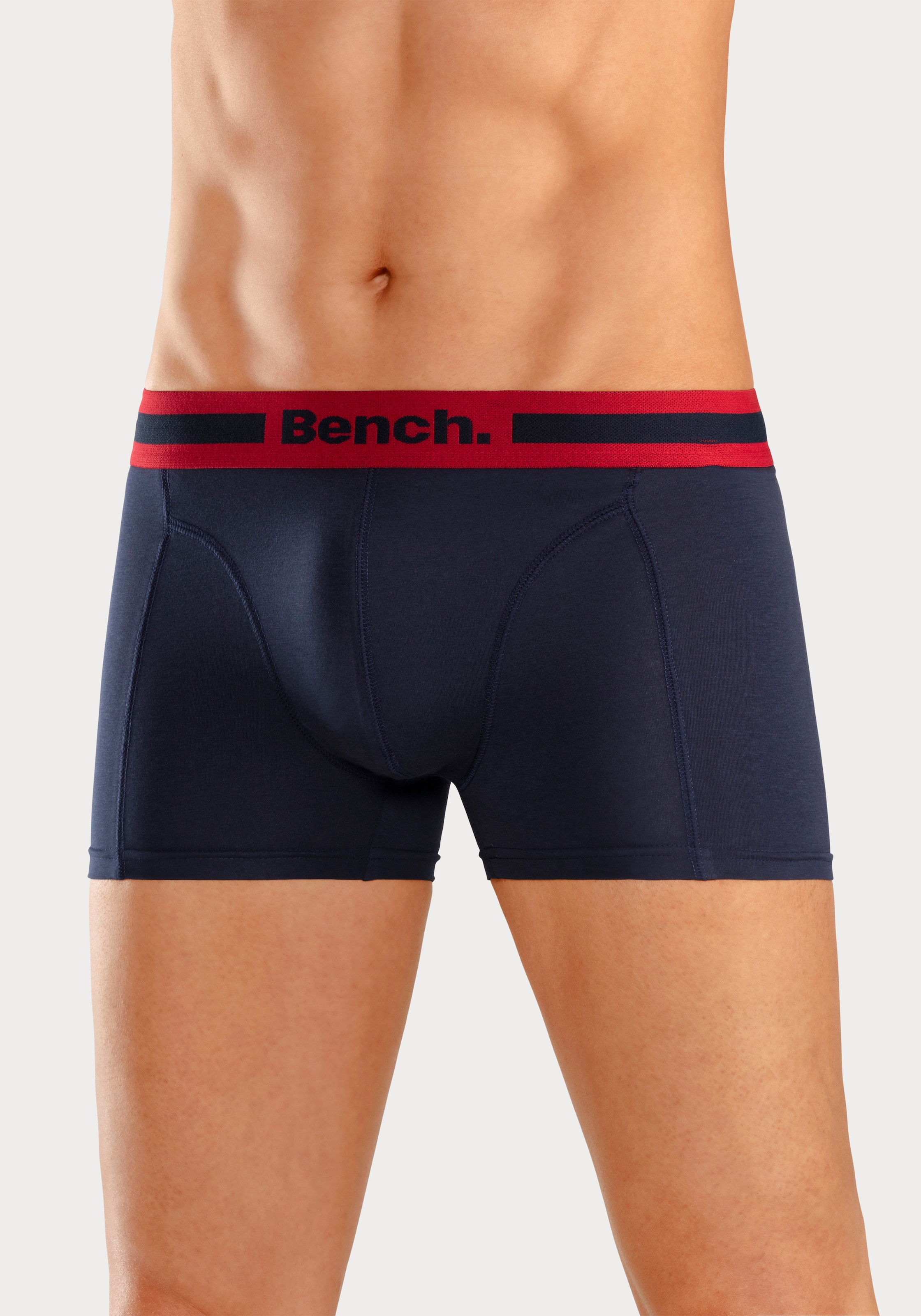 Bench. Boxer »Boxershorts für Herren«, (Packung, 4 St.), mit Overlock-Nähten vorn