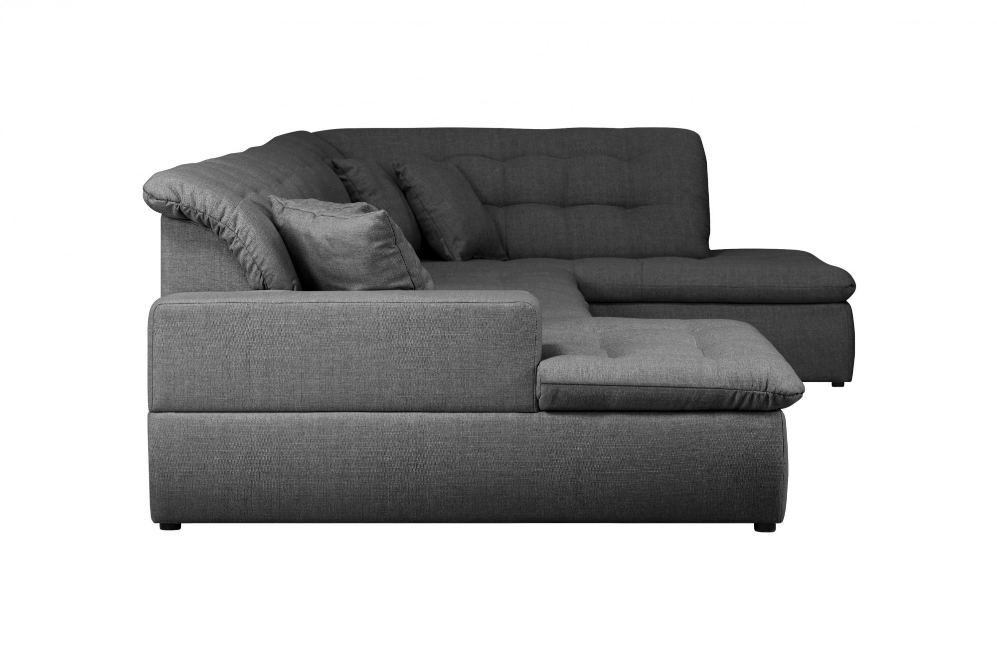 INOSIGN Wohnlandschaft »BRISBANE NEU U-Form«, mit feiner Steppung, Matten-Optik, incl. Zierkissen