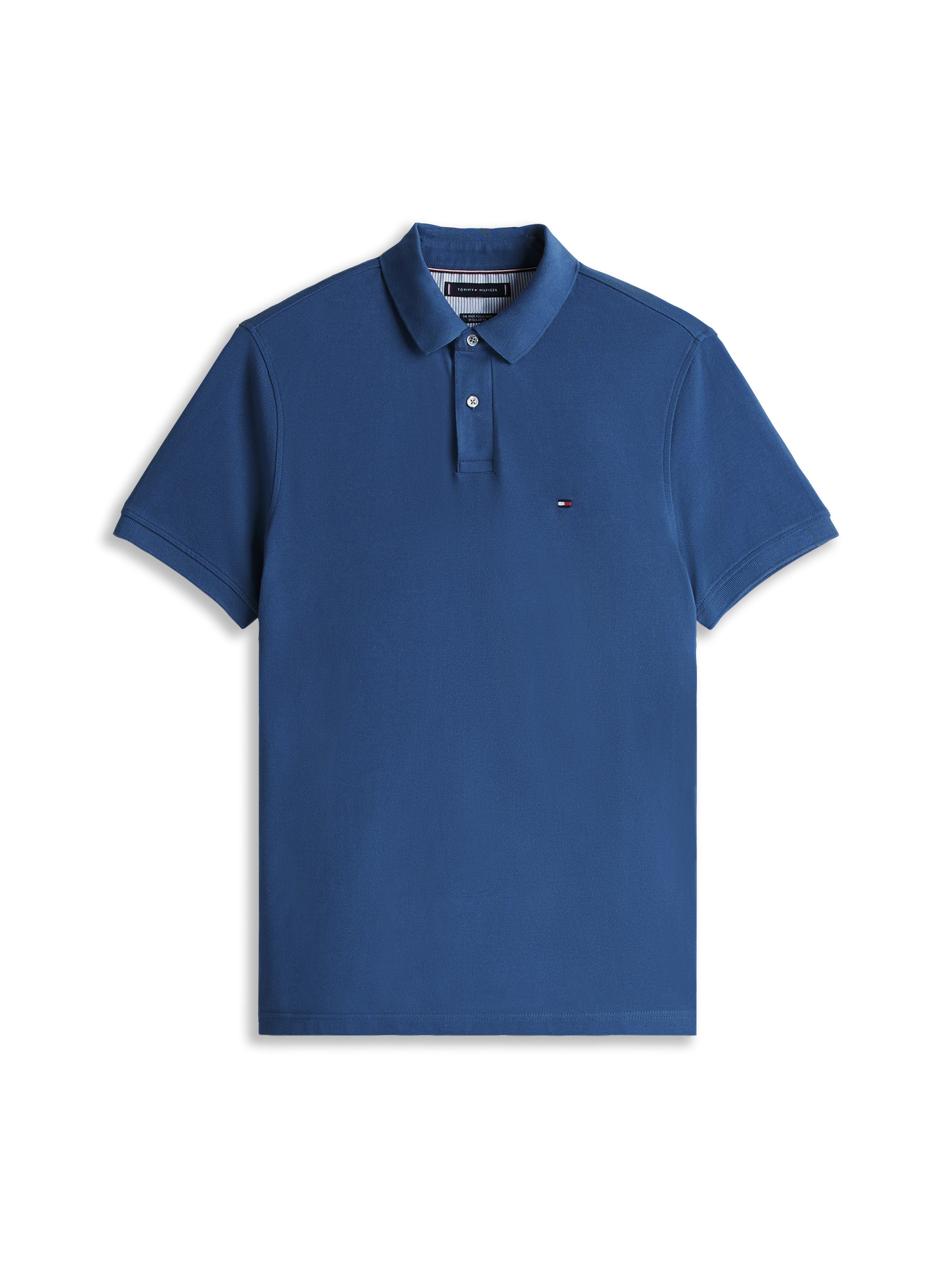 Tommy Hilfiger Poloshirt »1985 REGULAR POLO mit Kontraststreifen und Knopfleiste« unifarben, sportlich, regular fit, Baumwollmix, Polokragen