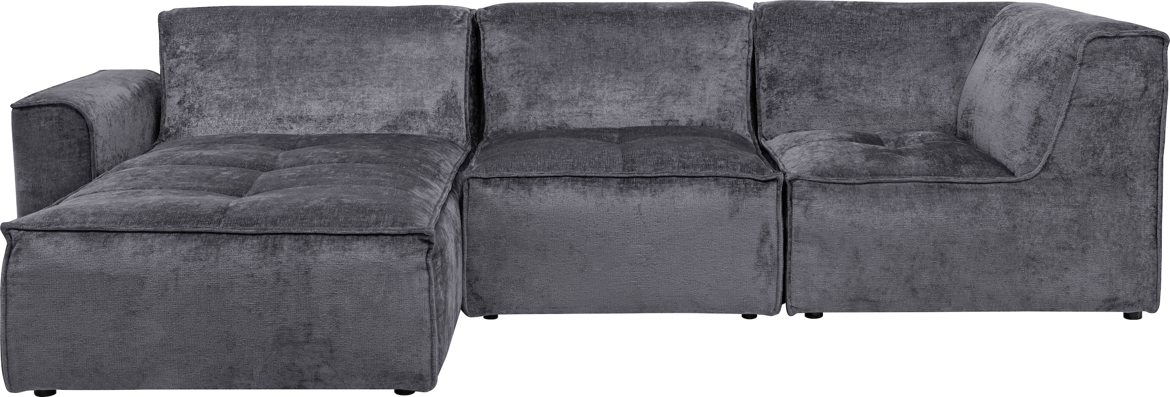 RAUM.ID Ecksofa »Monolid L-Form«, (4 St.), Module einzeln für individuelle Zusammenstellung, Bezug in Teddy-Optik