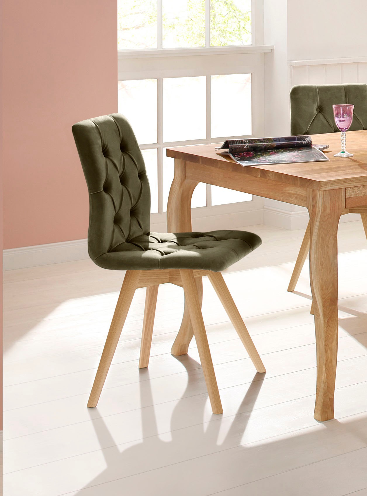 andas Esszimmerstuhl »Rania« (Set) 2 Stk.im 2er/4er/6er Set, Massivholzbein günstig online kaufen