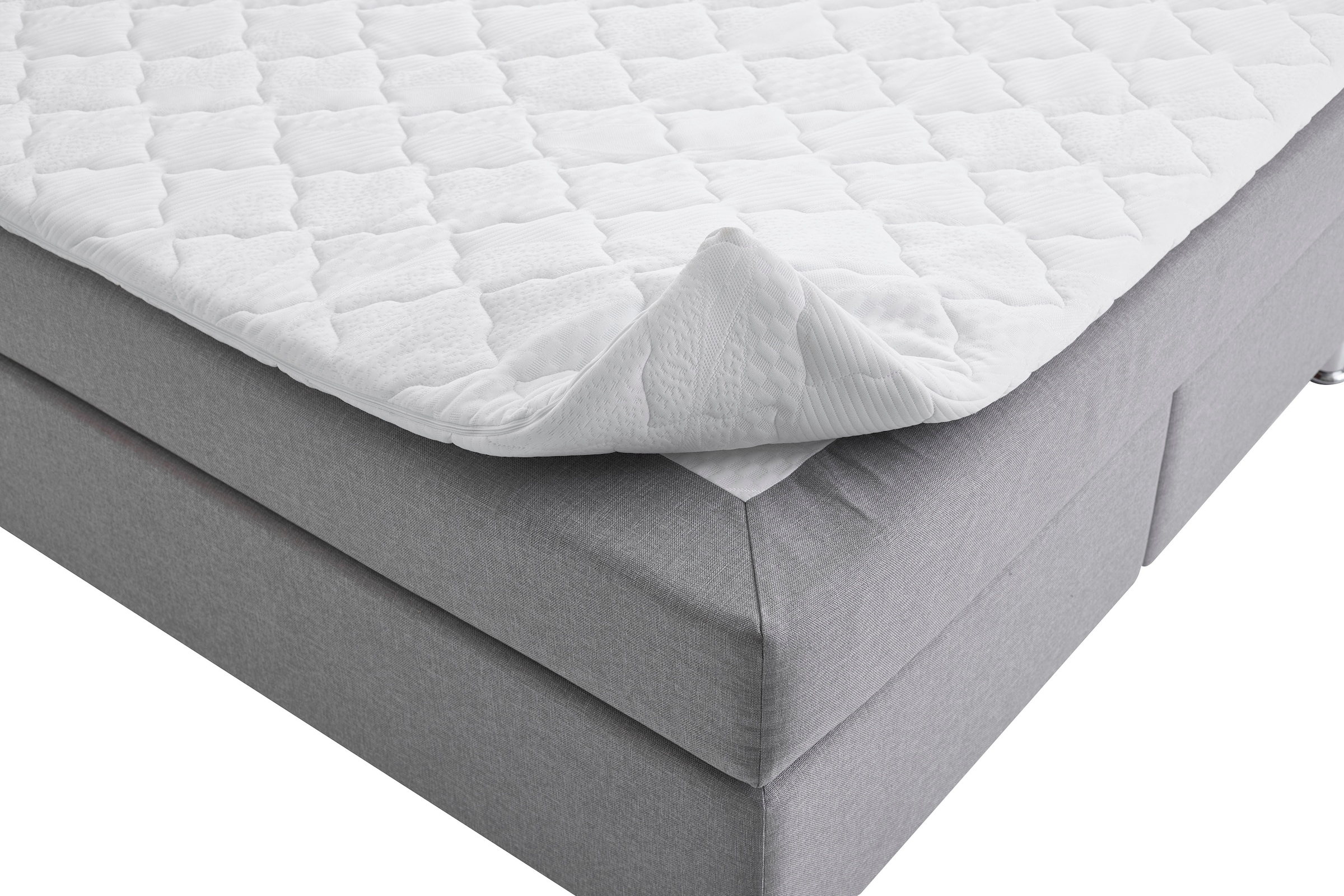 ATLANTIC home collection Boxbett »Helen« Tonnentaschenfederkern-Matratze und Topper, wahlweise mit Bettkasten