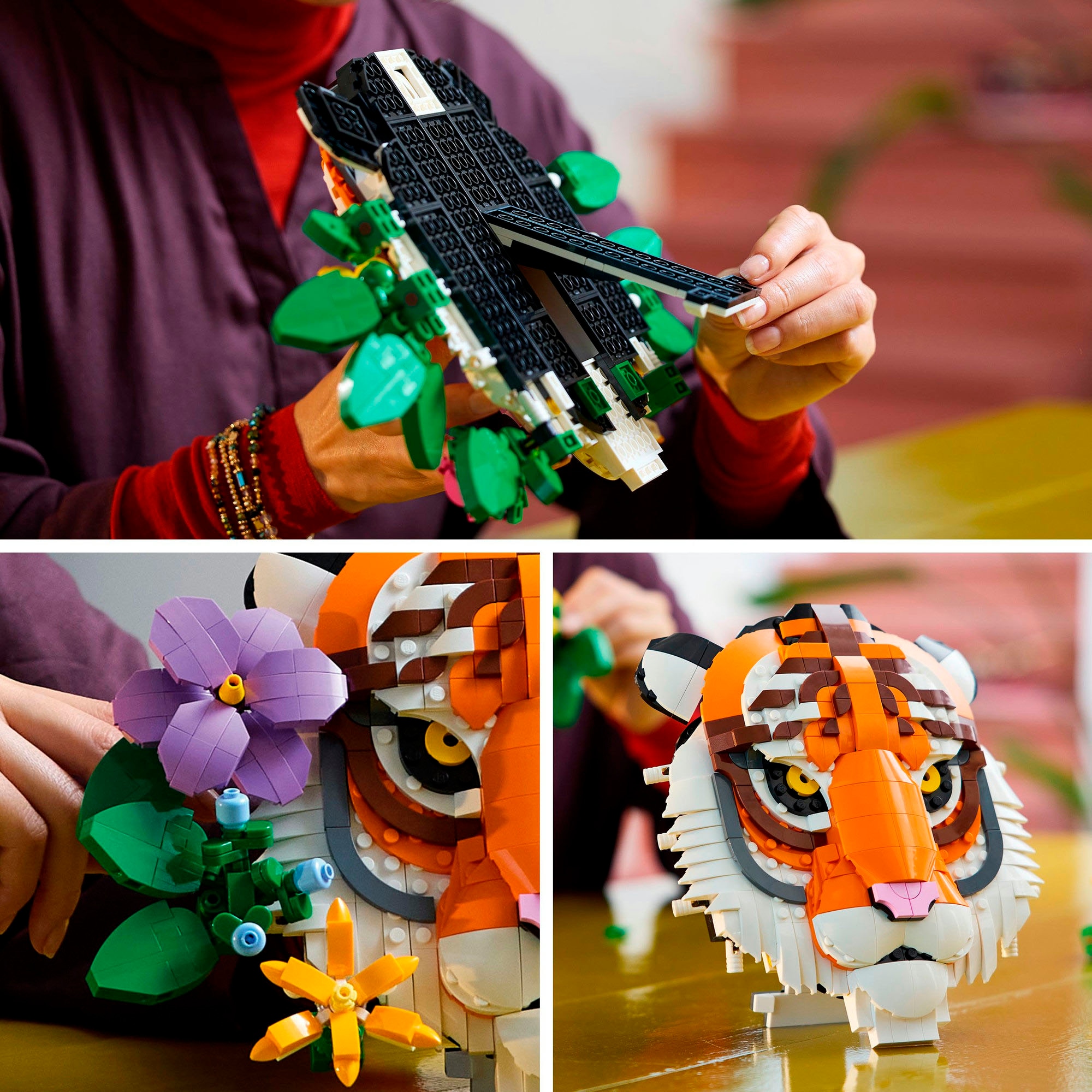 LEGO® Konstruktionsspielsteine »Fauna Collection - Tiger (31217), LEGO ART«, (744 St.), Made in Europe