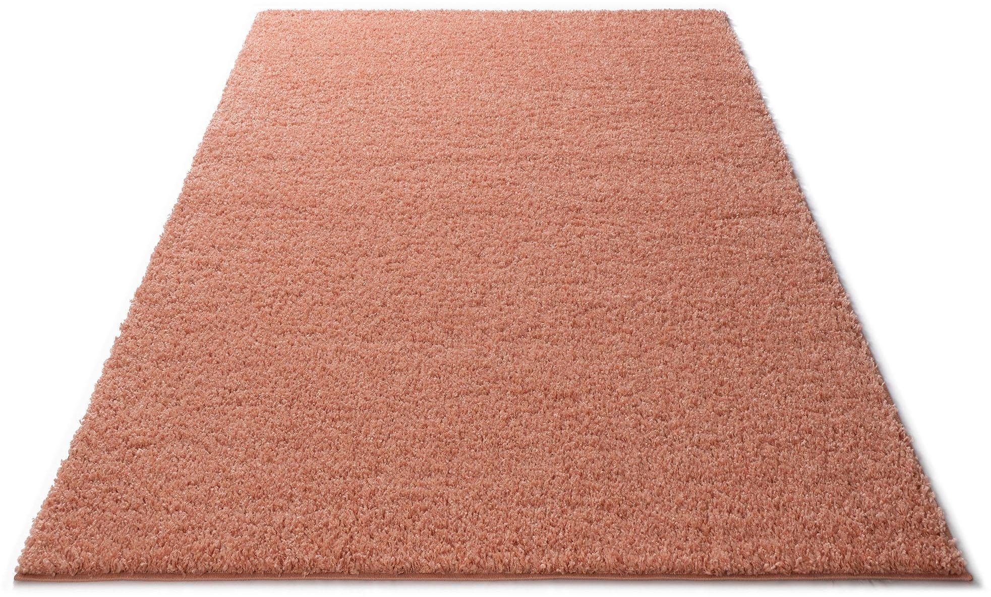 Bild von Bruno Banani Hochflor-Teppich »Shaggy Soft«, rechteckig, gewebt, Uni Farben, besonders weich und kuschelig