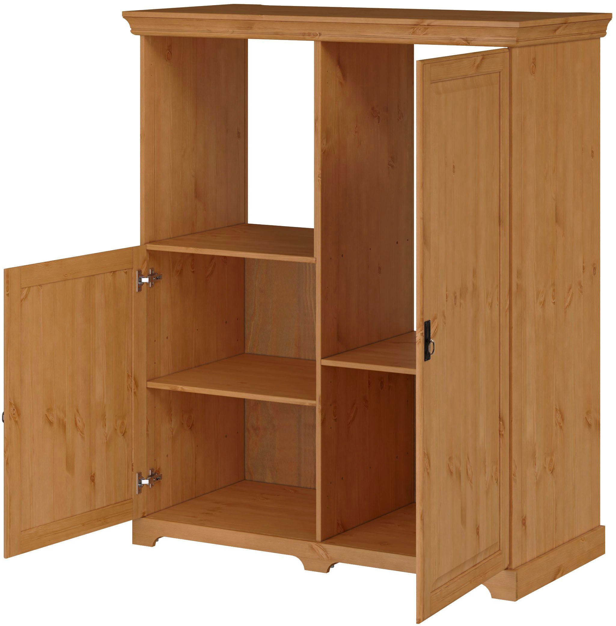 Home affaire Backofen/Kühlumbauschrank »Rügen«, Breite 127 cm, Kiefer massiv, Nische für Kühlschrank