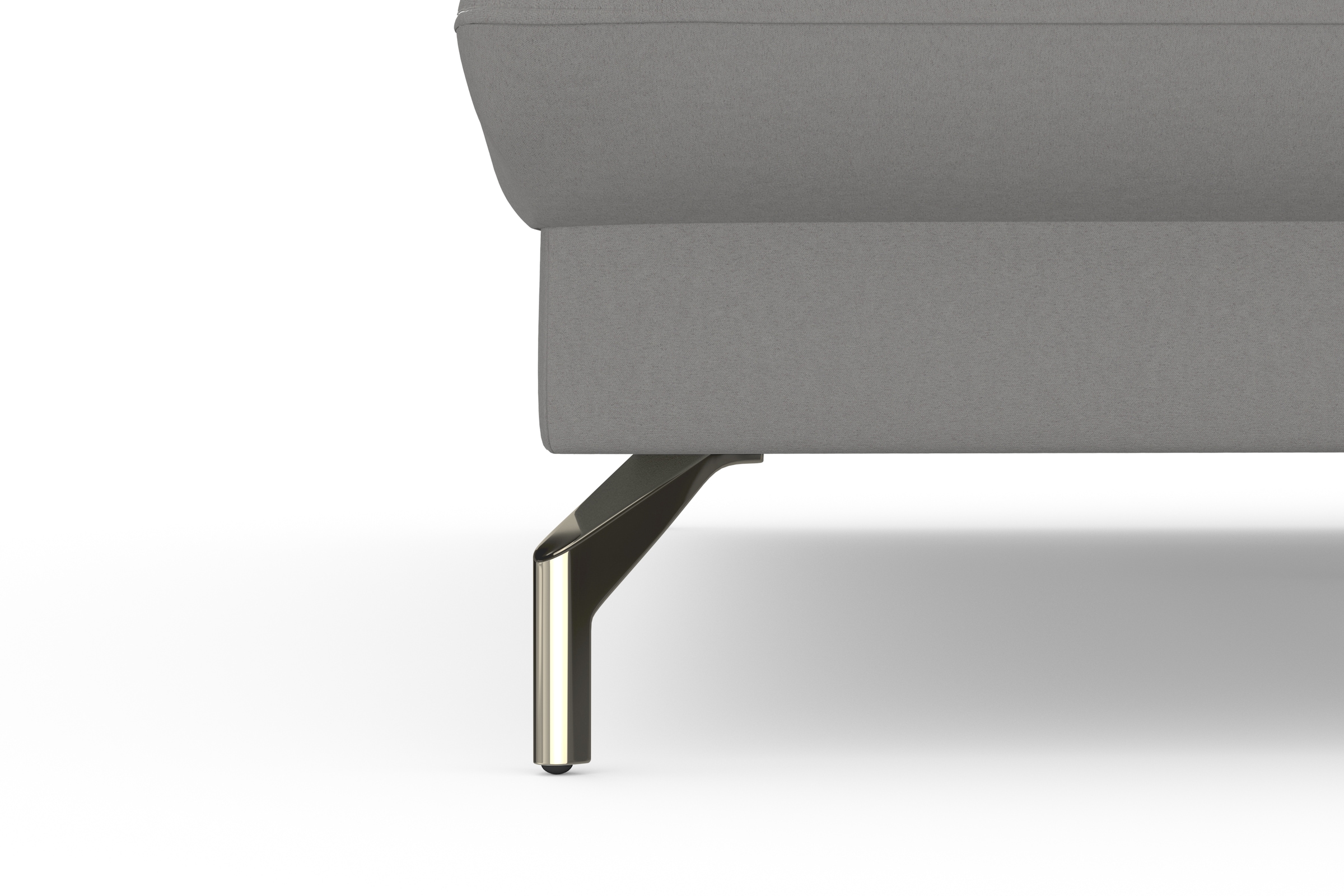sit&more Ecksofa »Fashion L-Form«, wahlweise mit Kopfteilverstellung, Vorziehsitz, motorisch, Nickelfüße