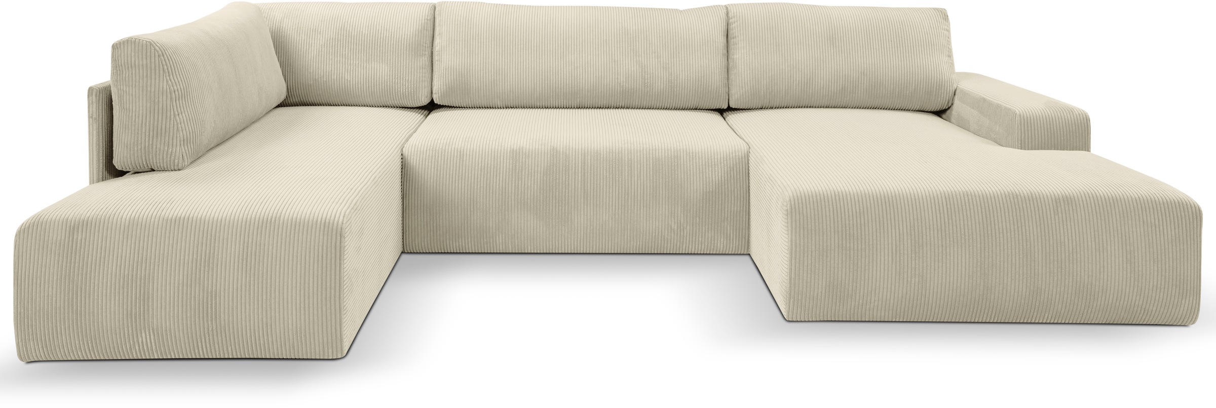 WERK2 Wohnlandschaft »Rotterdam-U, U-Form, in kuschelweichem Cord oder Brei günstig online kaufen