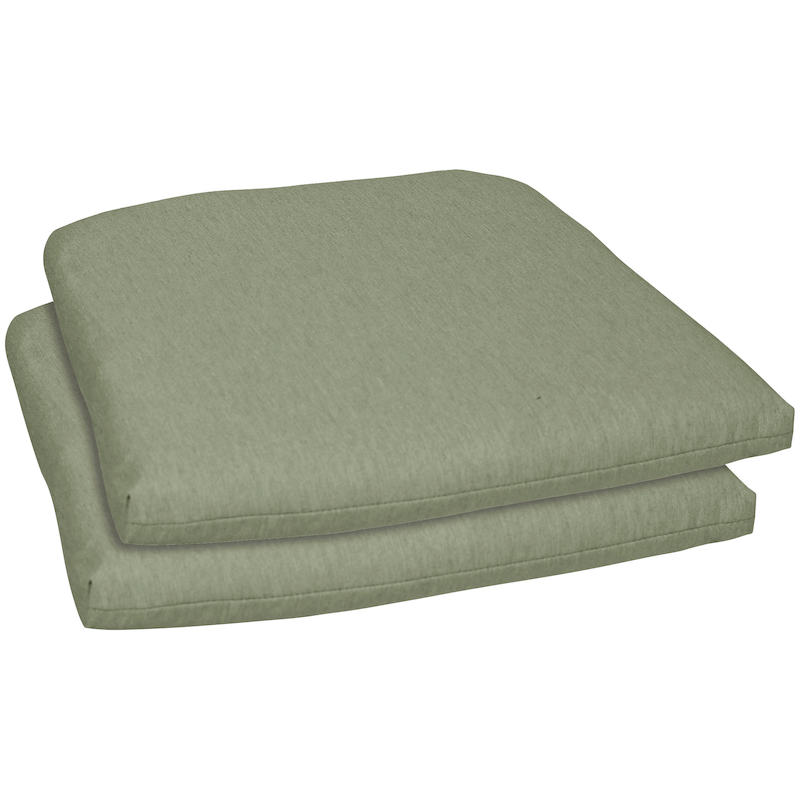 GO-DE Sitzkissen »Selina« 2er Set, 45/46x40 cm grün Bezug Innen: 100% Polyester. Obermaterial: 100% Polyester. Füllung: 100% Polyurethan B/L: 40 cm...