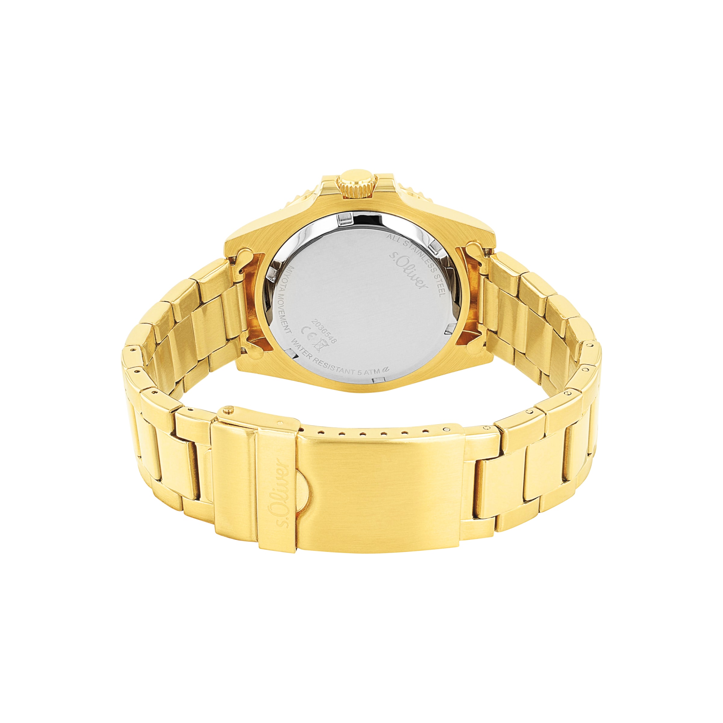 s.Oliver Quarzuhr, Armbanduhr, Herrenuhr, Edelstahlarmband, analog, Tag