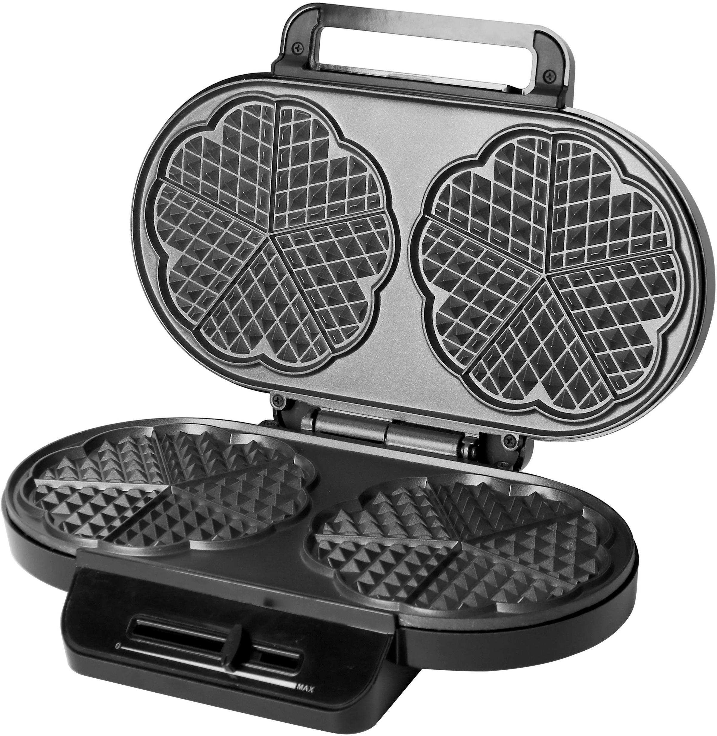 Emerio Waffeleisen WM-123356 silber B/H/L: ca. 10,5x26x34,5 cm günstig online kaufen