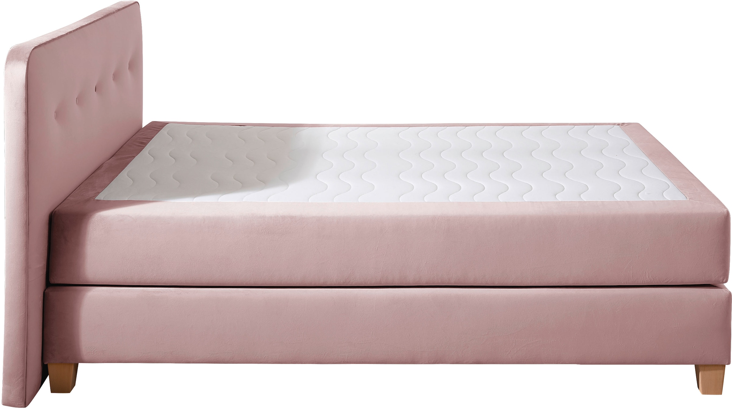 Home affaire Boxspringbett »Fargo«, in Überlänge 220 cm, mit Topper, 3 Ausführungen, 4, Breiten