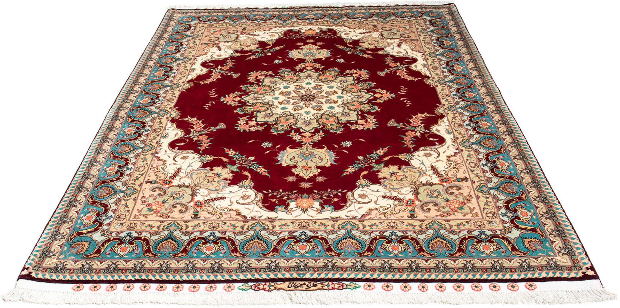 morgenland Orientteppich »Perser - Täbriz - Royal - 204 x 153 cm - dunkelro günstig online kaufen
