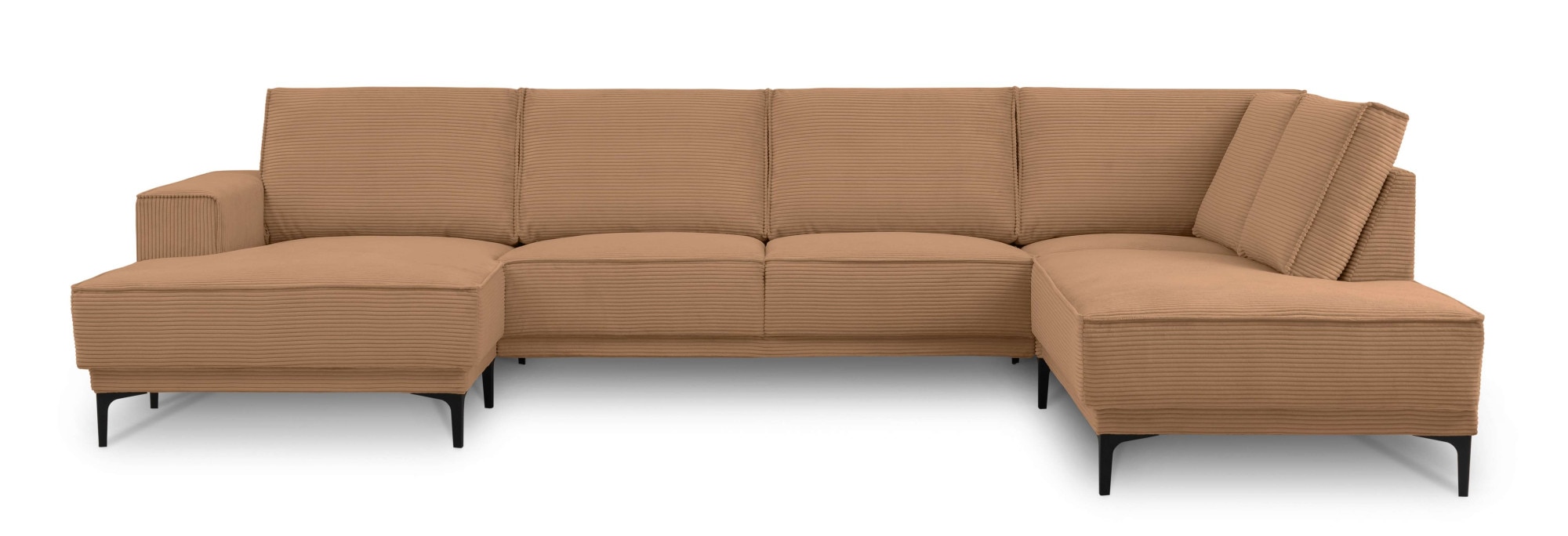 PLACES OF STYLE Wohnlandschaft »XXL Sofa Oland, Struktur, Flachgewebe, Luxu günstig online kaufen