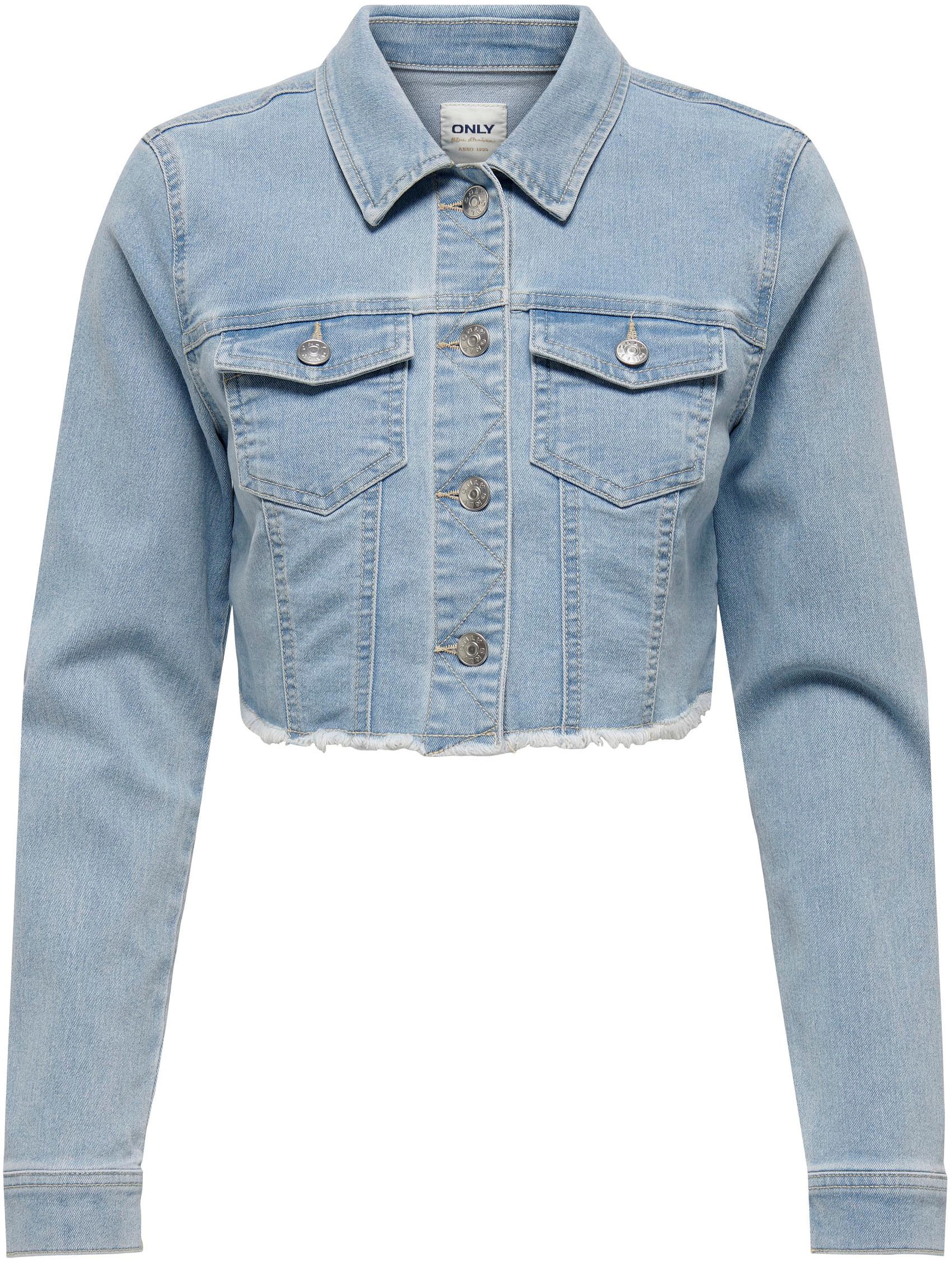 ONLY Jeansjacke »ONLWONDER LS CROPPED DNM JACKET GUA NOOS«