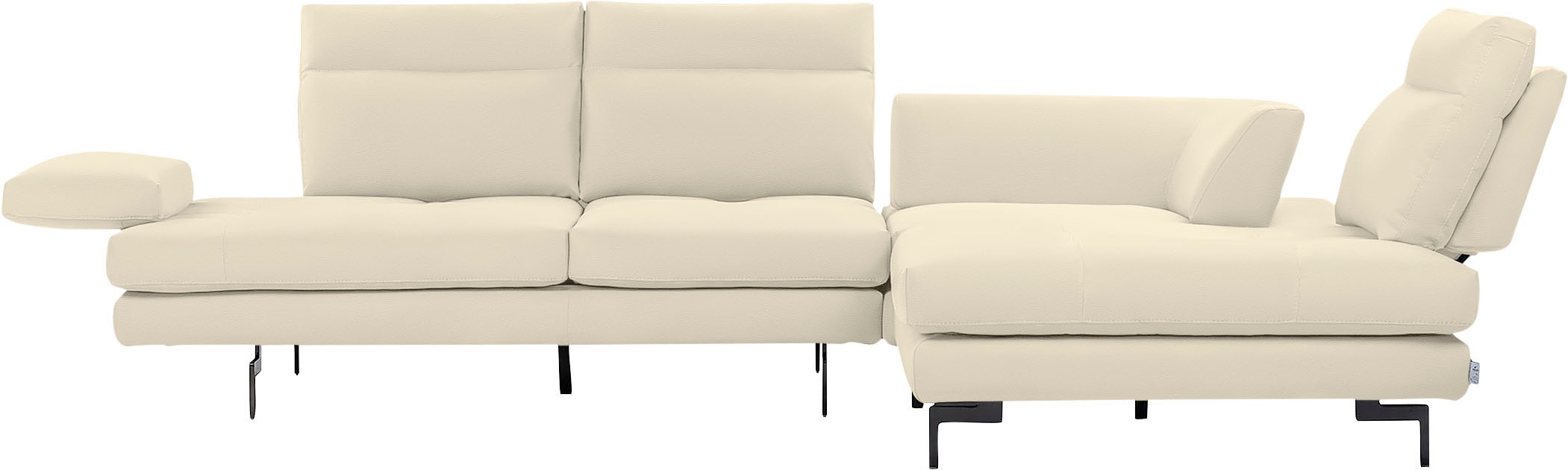 CALIA ITALIA Ecksofa »Toby Wing, Komfortsofa mit Sitzkomfort der Extraklass günstig online kaufen