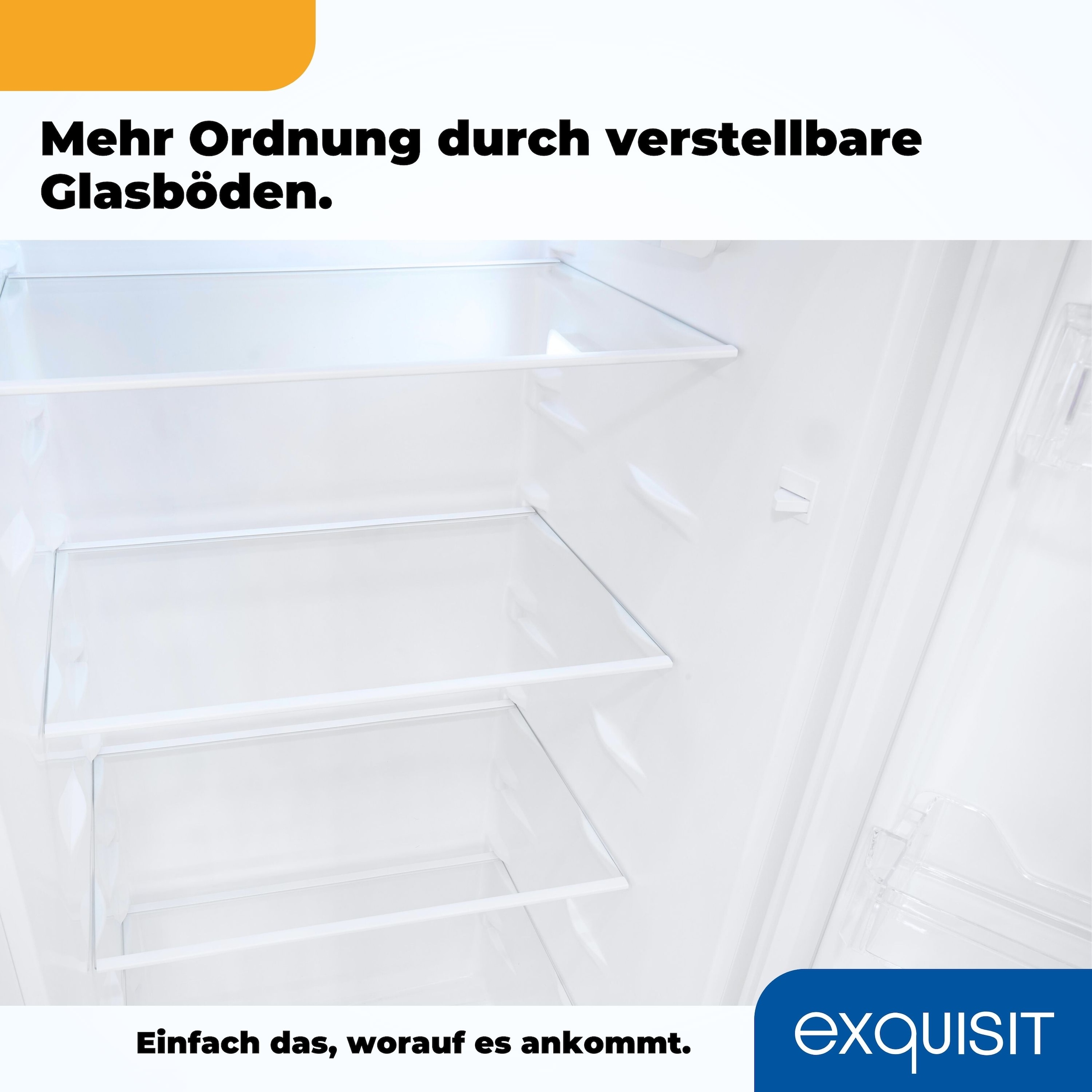 exquisit Vollraumkühlschrank »KS320-V-H-040D weiss«