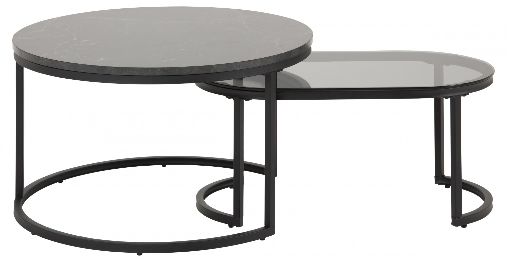 ACTONA GROUP Couchtisch »Spiro, Bestseller! Tisch-set, 2-teilig, 1 rund & 1 günstig online kaufen