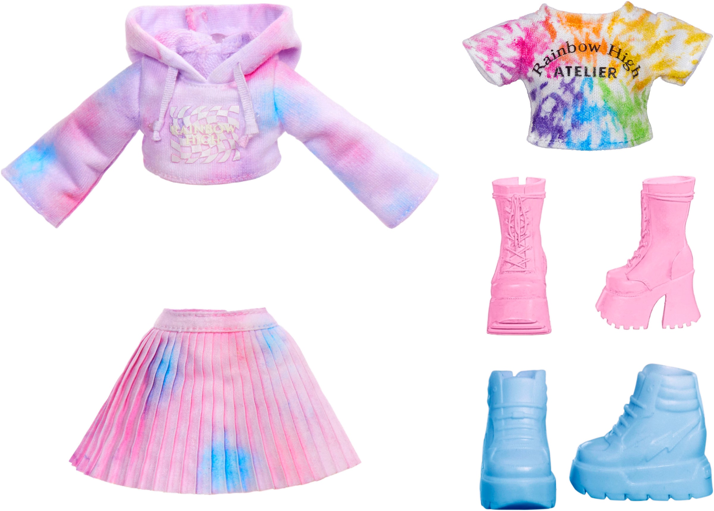 RAINBOW HIGH Anziehpuppe »Rainbow High WaterColor & Create NEW Theme Dolls - purple eyes«