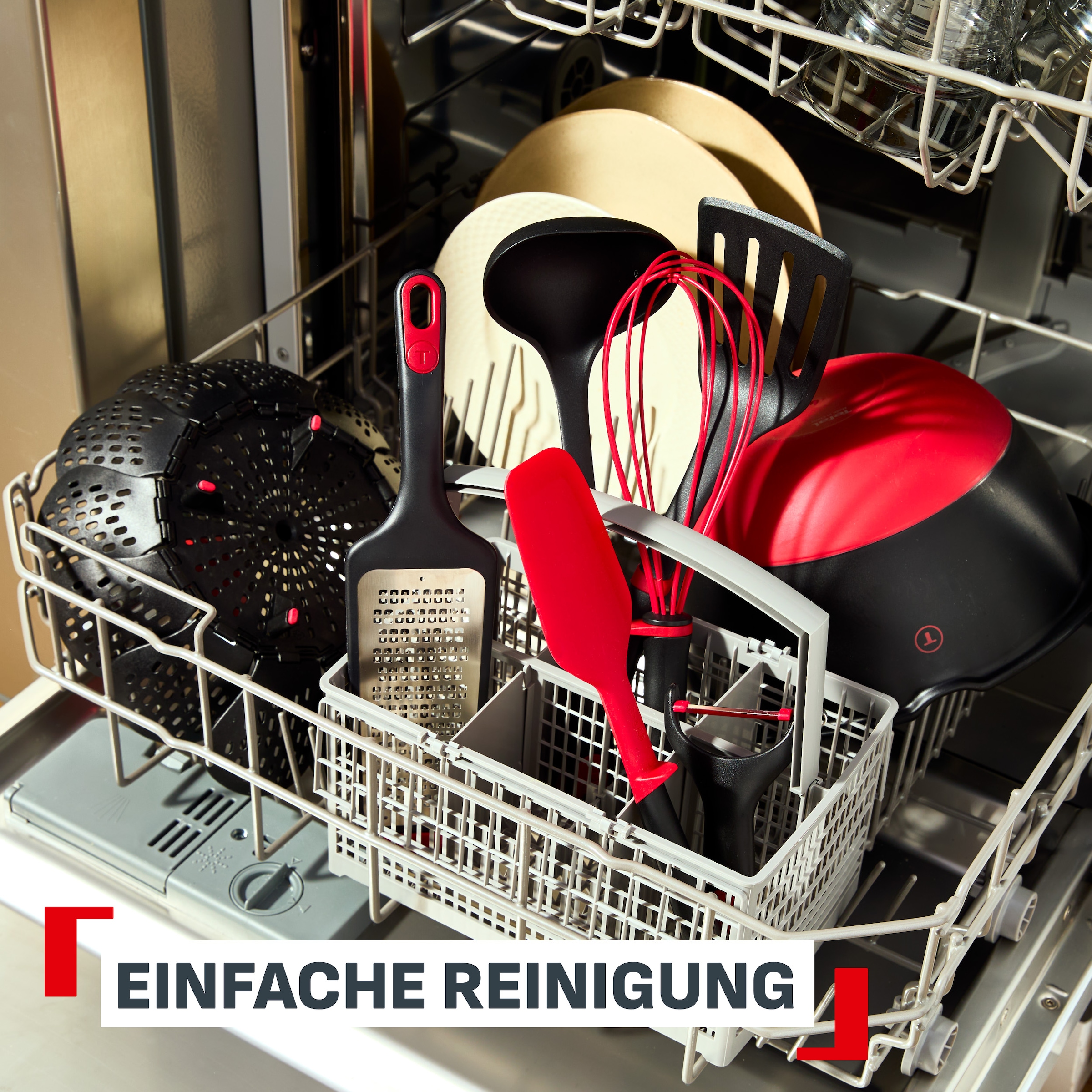 Tefal Schneebesen »Ingenio+« Silikon-Sicherheitsring, hitzebeständig - 230°C, spülmaschinenfest