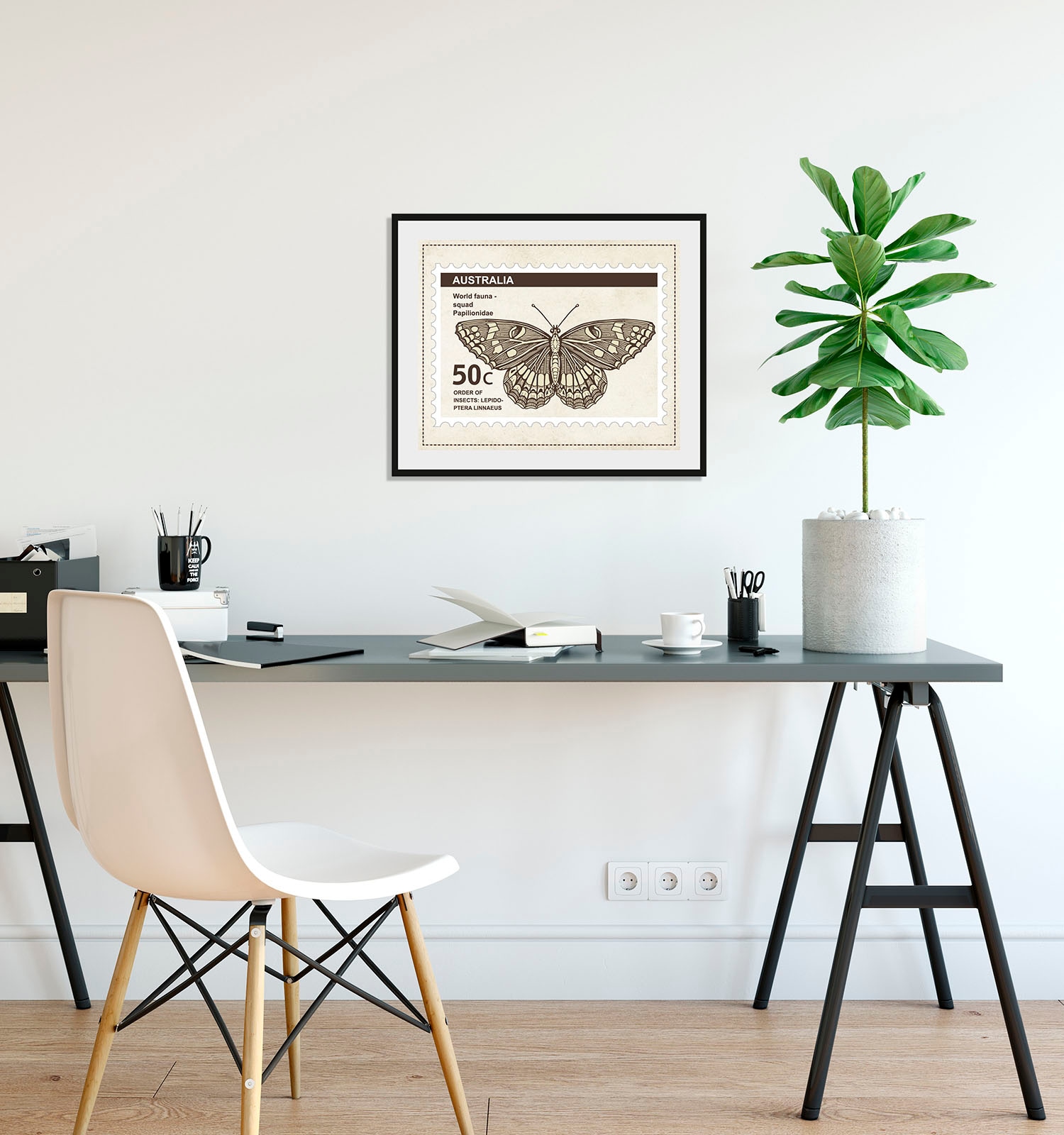 queence Bild »50c«, Schmetterlinge-Kunst-Insekten, (1 St.), HD Premium Post günstig online kaufen