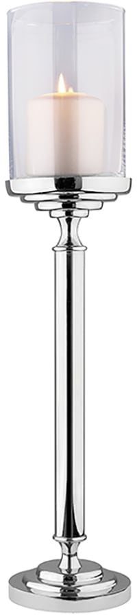 Fink Kerzenhalter »FARET«, Handarbeit, Metall mit Glaseinsatz, für  Stumpenkerzen, Höhe 60 cm online bestellen