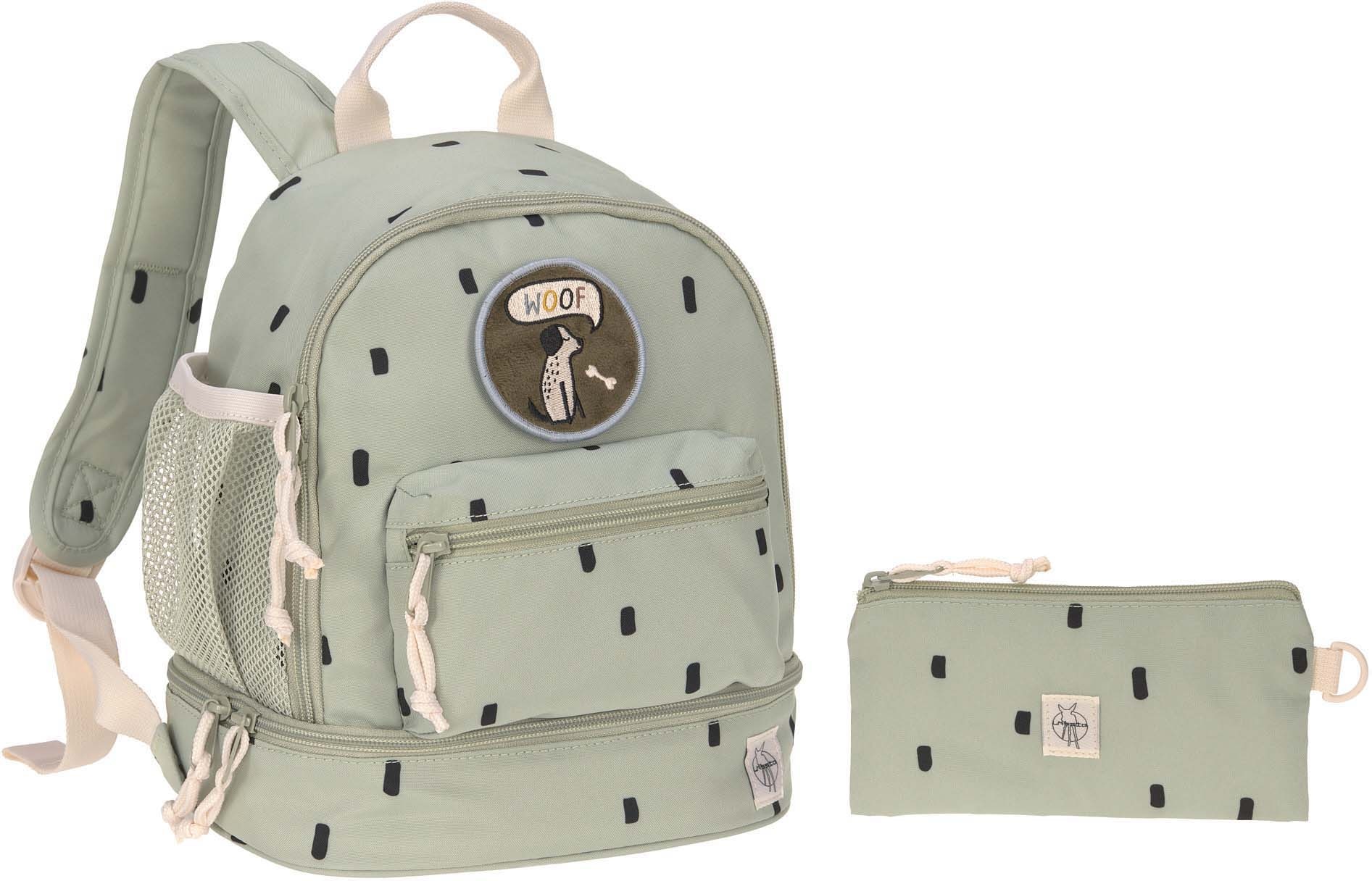 LÄSSIG Kinderrucksack »Happy Prints, Mini Backpack, Light Olive«