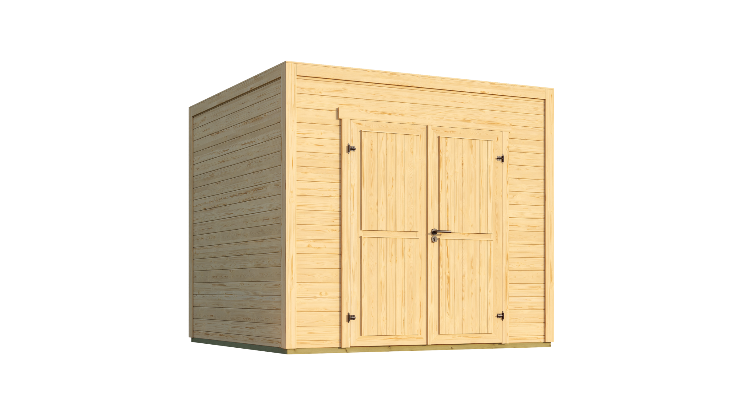 Nordic Holz Gartenhaus »Fynn 1,5«, kleiner stilvoller Schuppen mit Flachdach