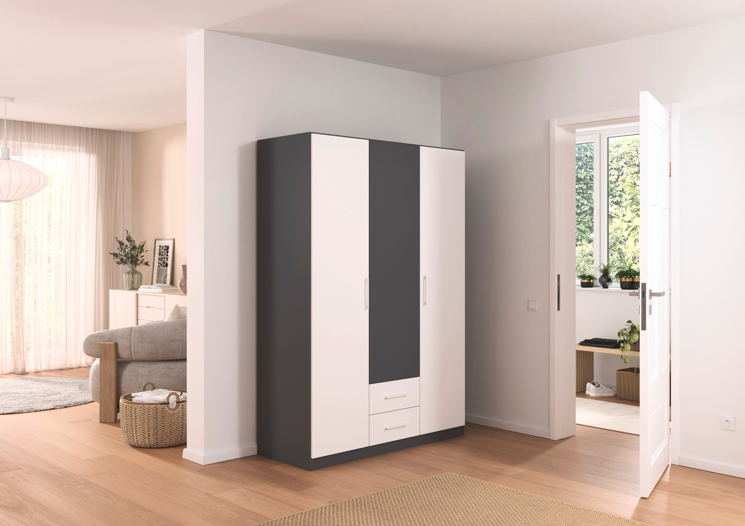 rauch Drehtürenschrank »Kleiderschrank Schrank Garderobe KREFELD optional m günstig online kaufen
