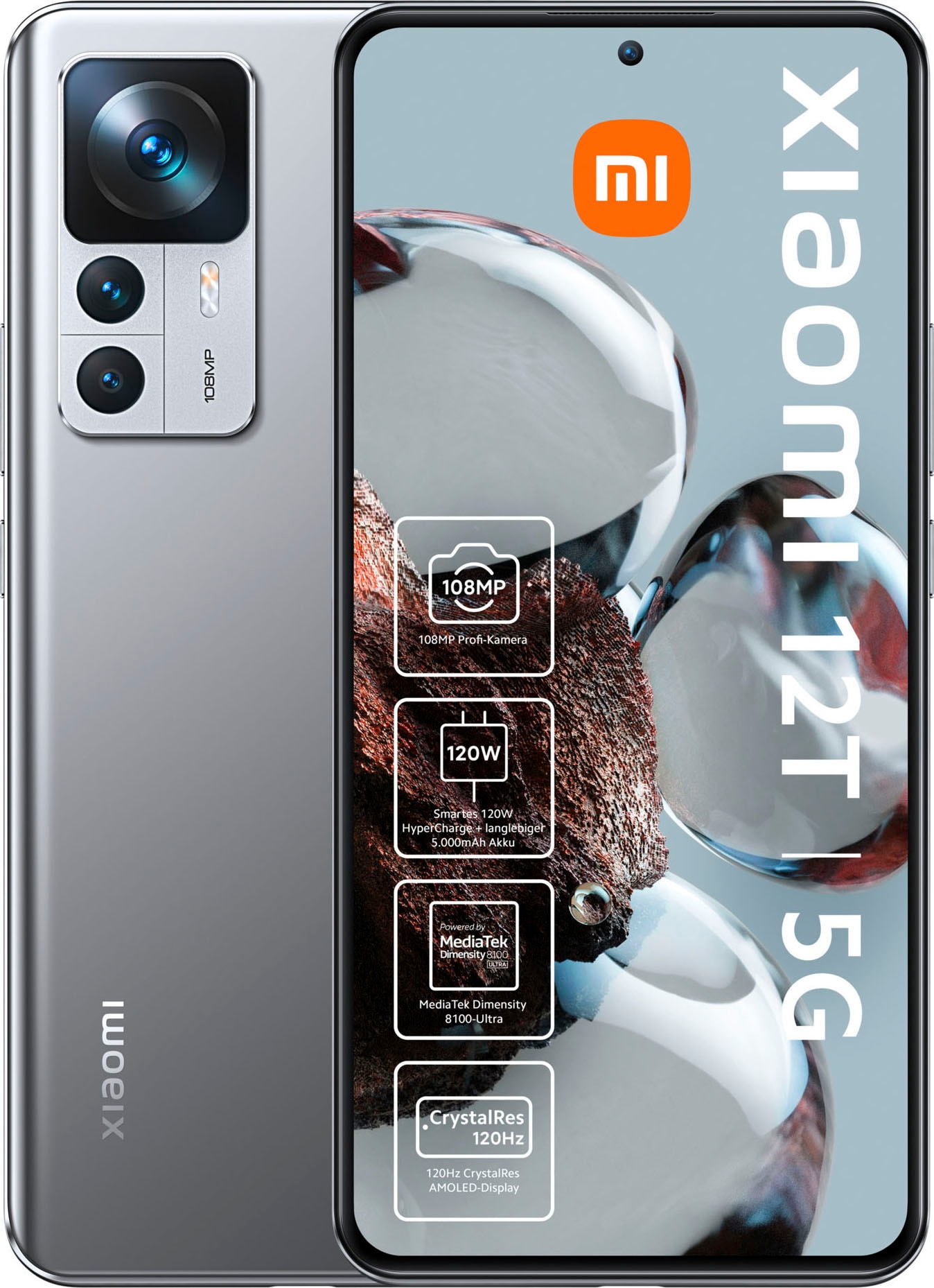 Xiaomi Smartphone »12T 8GB+256GB«, Blue, auf 256 16,9 MP Speicherplatz, Kamera Zoll, GB Rechnung 108 cm/6,67 kaufen