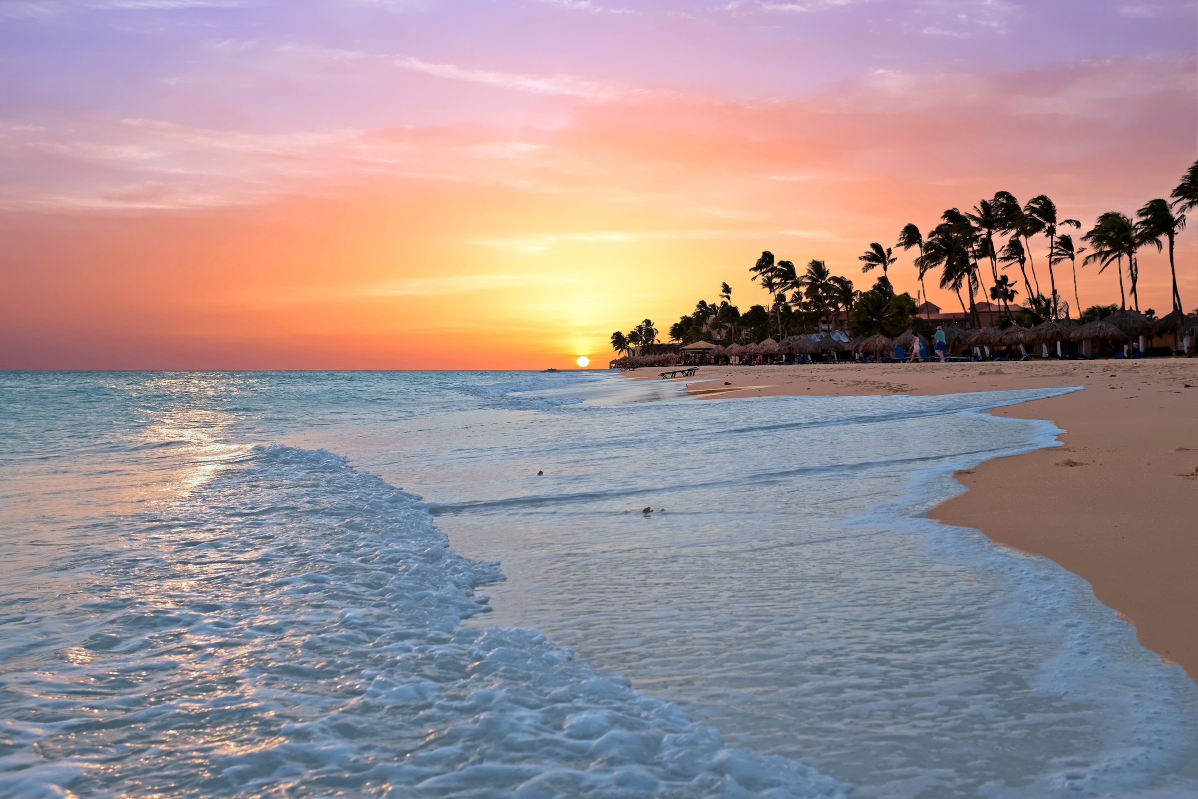 Papermoon Fototapete »Aruba Beach Sunset« günstig online kaufen