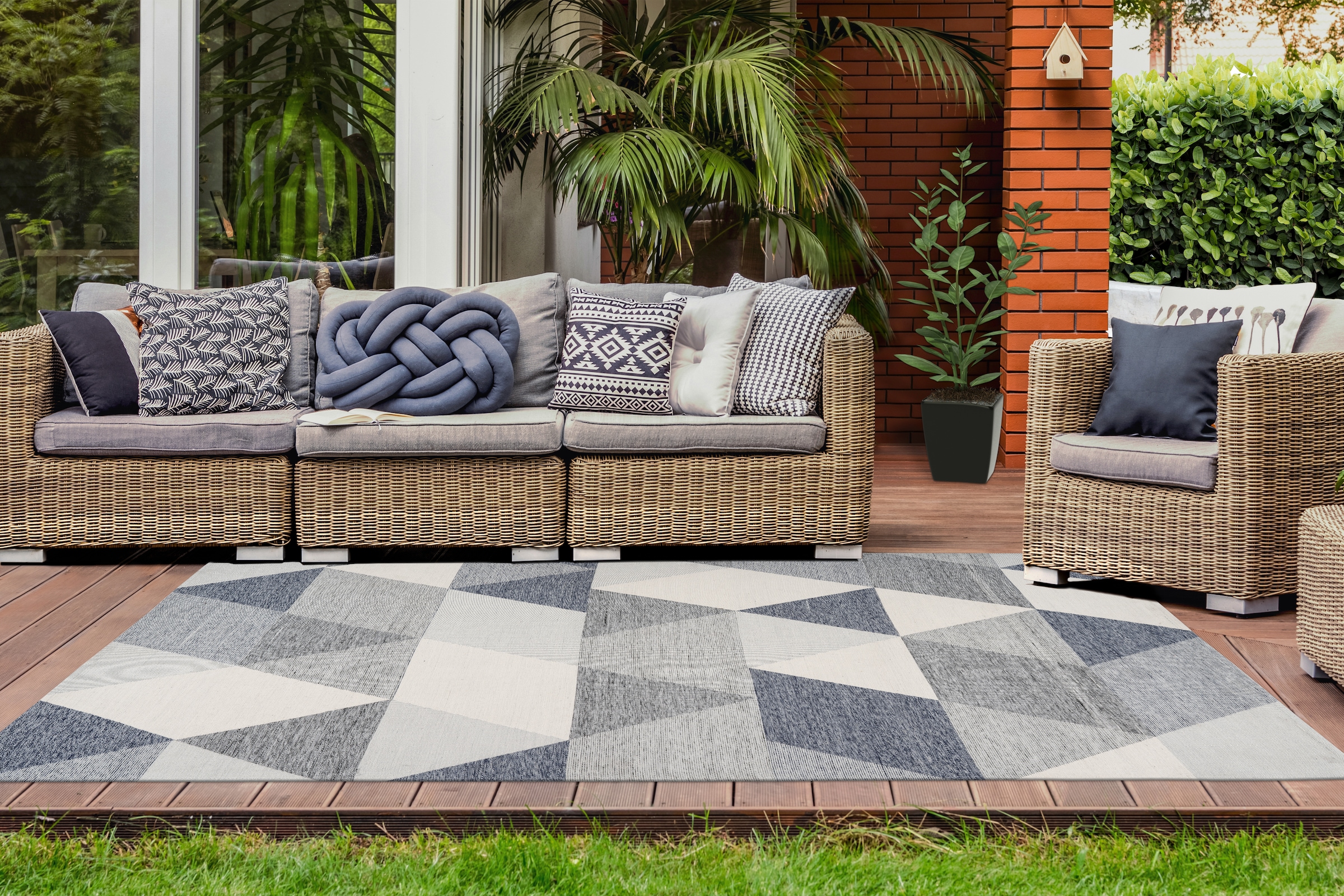 Arte Espina Teppich »Yoga 400«, rechteckig, 10 mm Höhe, Teppich für Indoor & Outdoor, Fußbodenheizung geeignet, Pflegeleicht