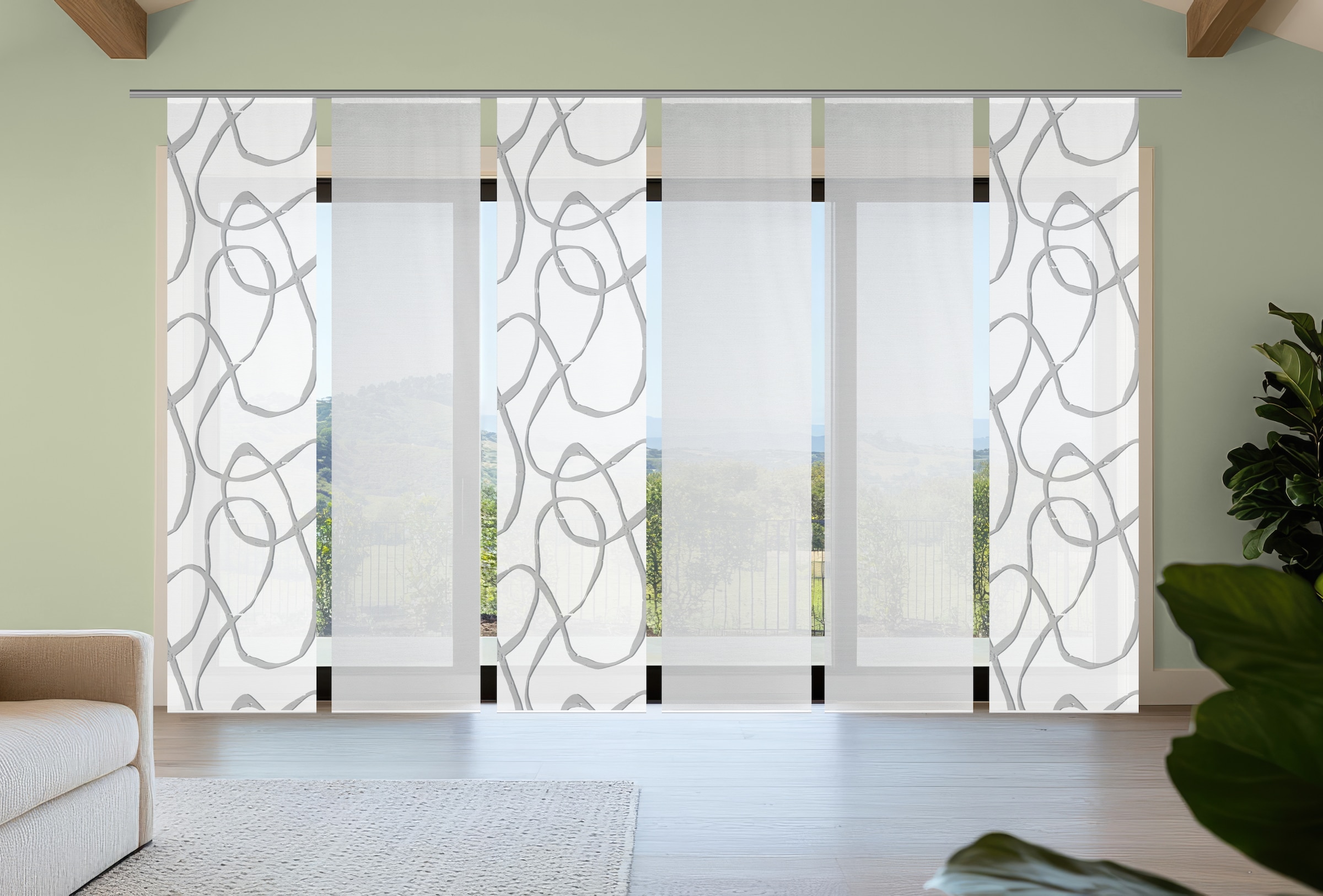 Vision S Schiebegardine »OPHELIA« Paneelwagen 6 Stk. tlg. Schiebevorhang,Ba günstig online kaufen