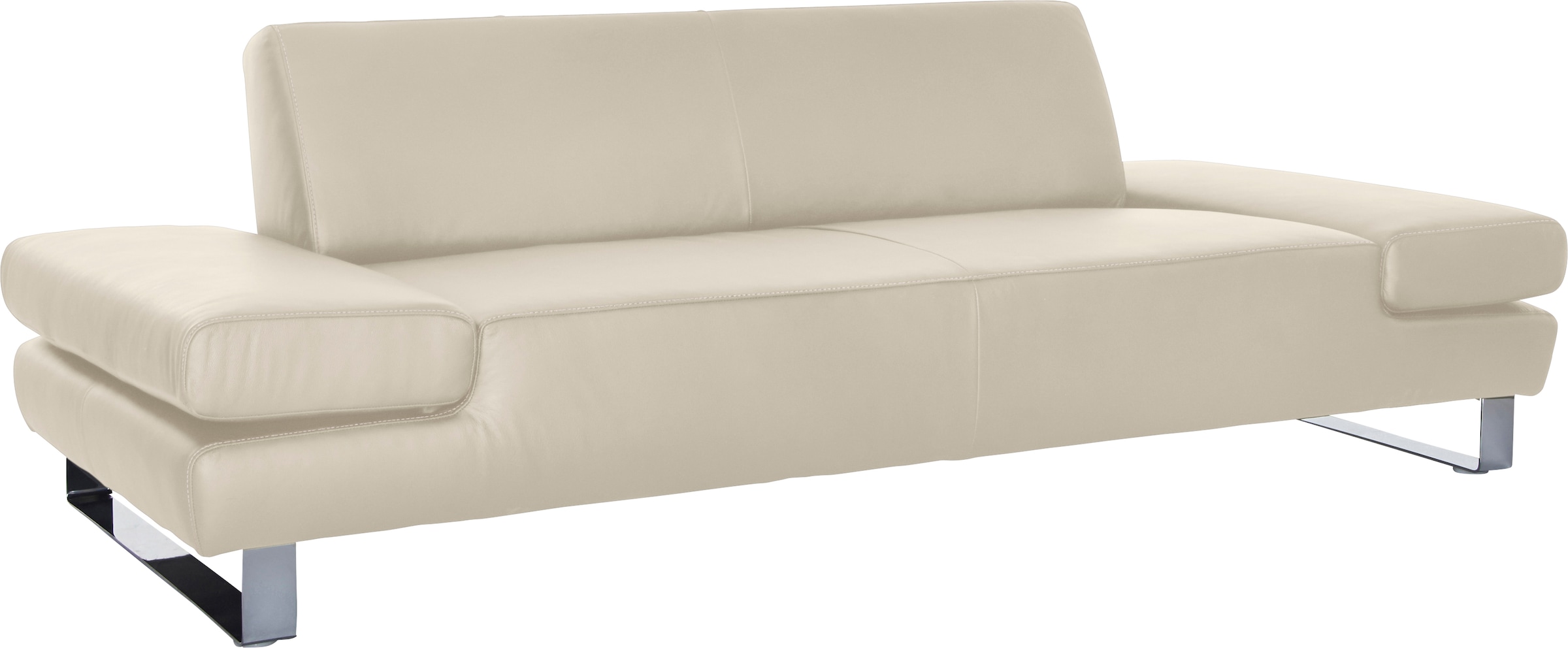W.SCHILLIG 3-Sitzer »taboo Designsofa mit hohem Sitzkomfort«, mit Normaltiefe, inklusive Armlehnenverstellung, mit Kontrastnaht