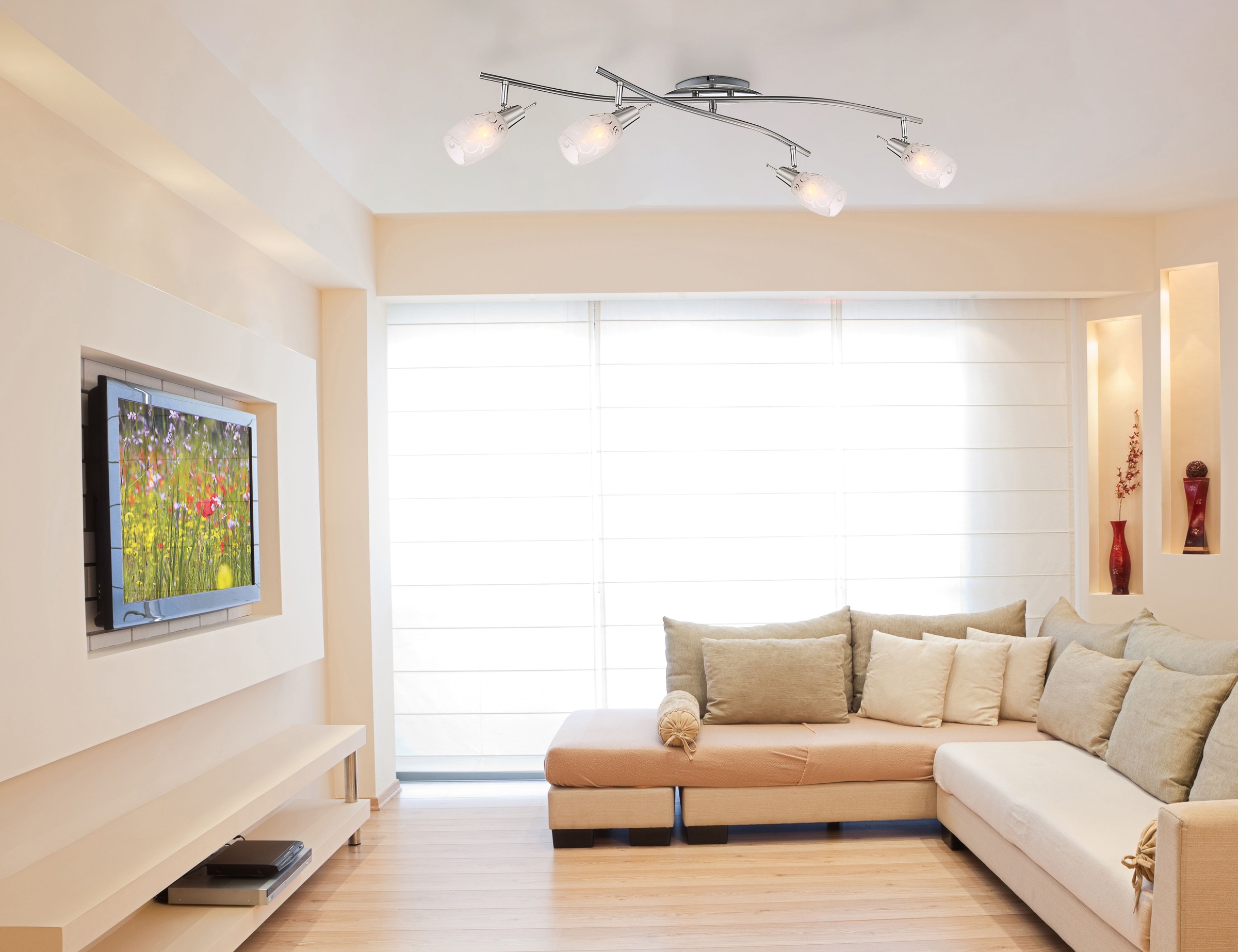 GLOBO LIGHTING Deckenstrahler »FLORITA« E14 1 Stk. Deckenspot/Flur/Wohnzimm günstig online kaufen