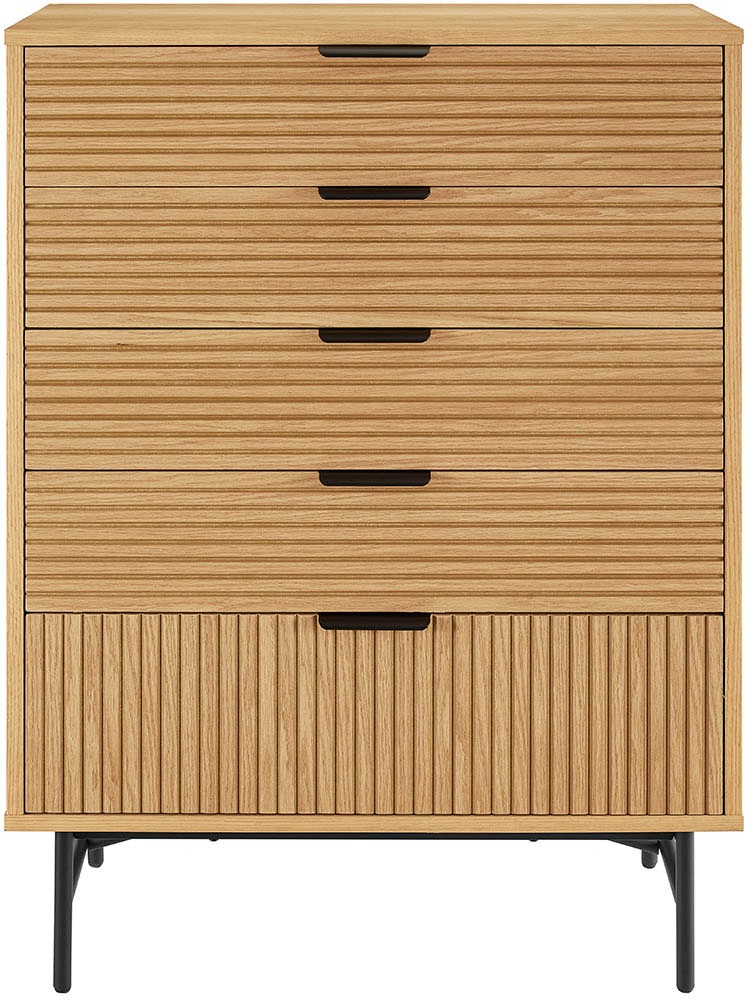 SalesFever Kommode »Visby Designer Sideboard mit Stil«, Eiche Echtholzfurni günstig online kaufen