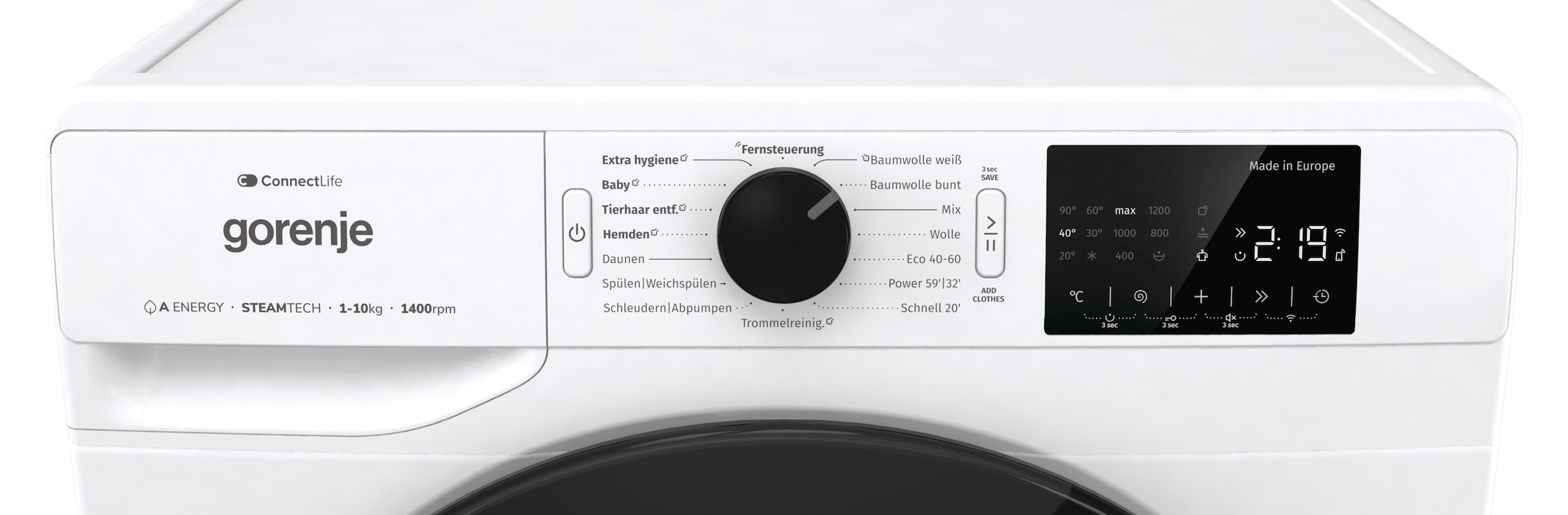 GORENJE Waschmaschine »WPNEI14A2TS«, 10 kg, 1400 U/min, Energieklasse A-20%