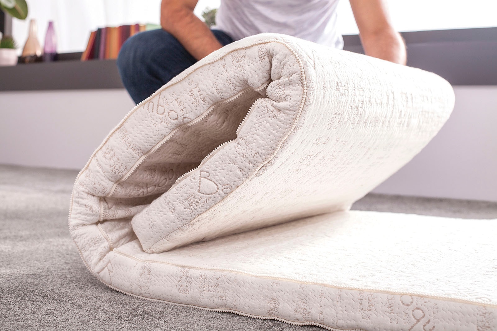 Yatas Bedding Kaltschaummatratze »Kompaktes Gästebett, Matratze 80 x 200 cm«, 6 cm hoch, Raumgewicht: 35 kg/m³, (1 St.), Cleveres Reißverschlusssystem
