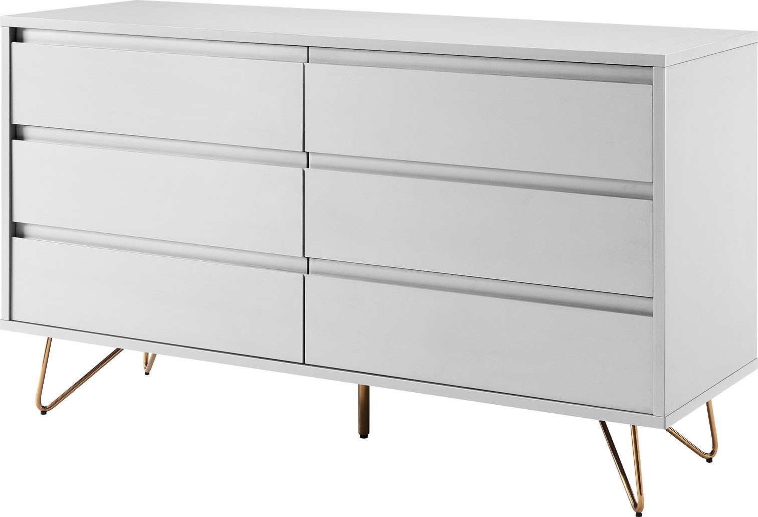 SalesFever Kommode »Bolton Design Sideboard mit Stauraum« Haarnadelbeine au günstig online kaufen