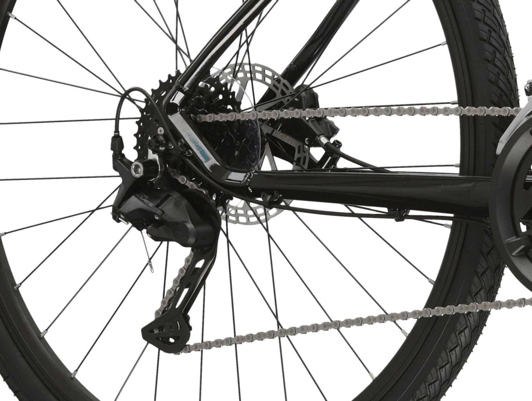 Kross Crossrad »Crossrad Evado 5.0 schwarz 18 Gänge«, 18 Gang, Shimano, CUES U3020 Schaltwerk, Kettenschaltung