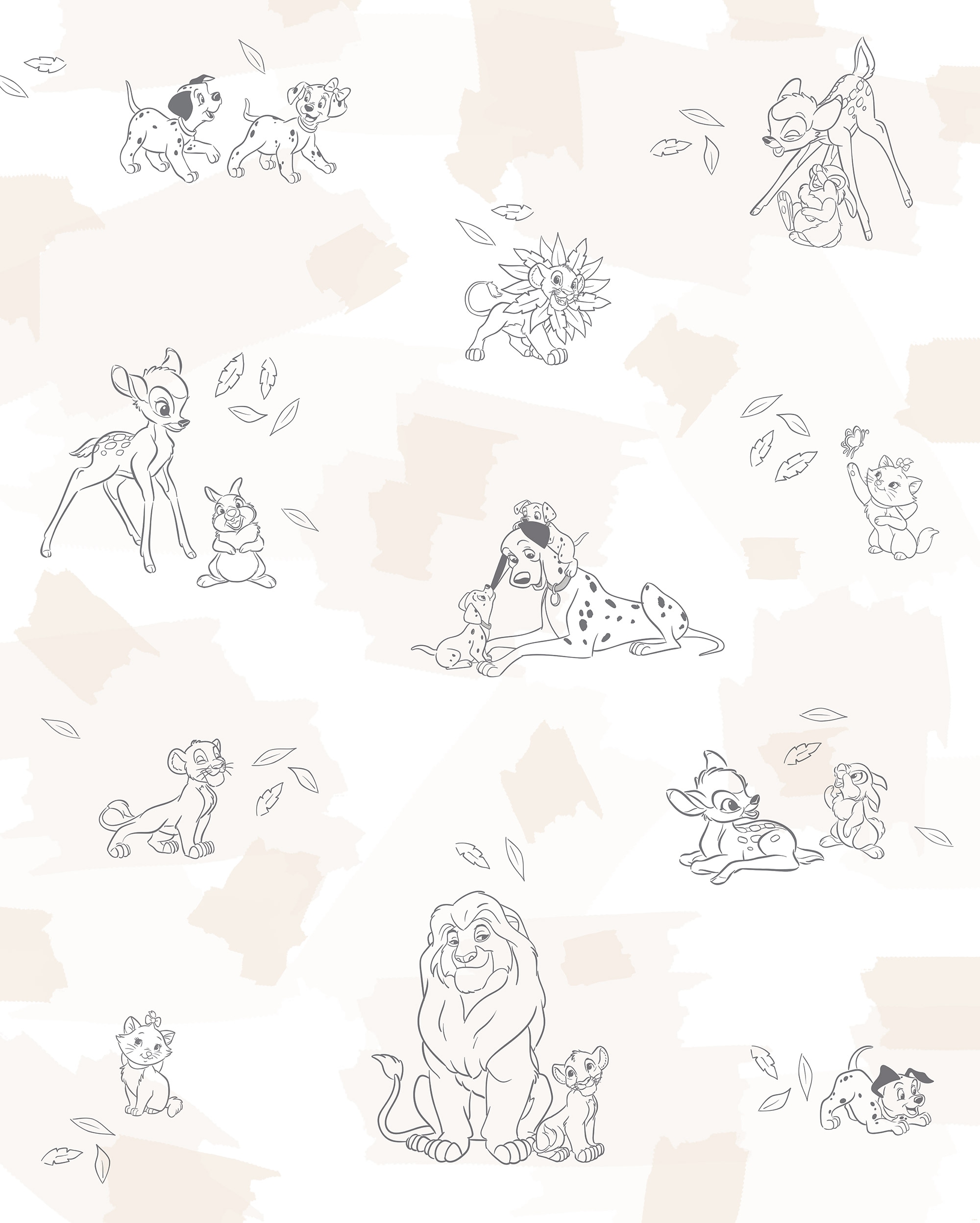 Komar Kindertapete »Disney Animals«, bedruckt