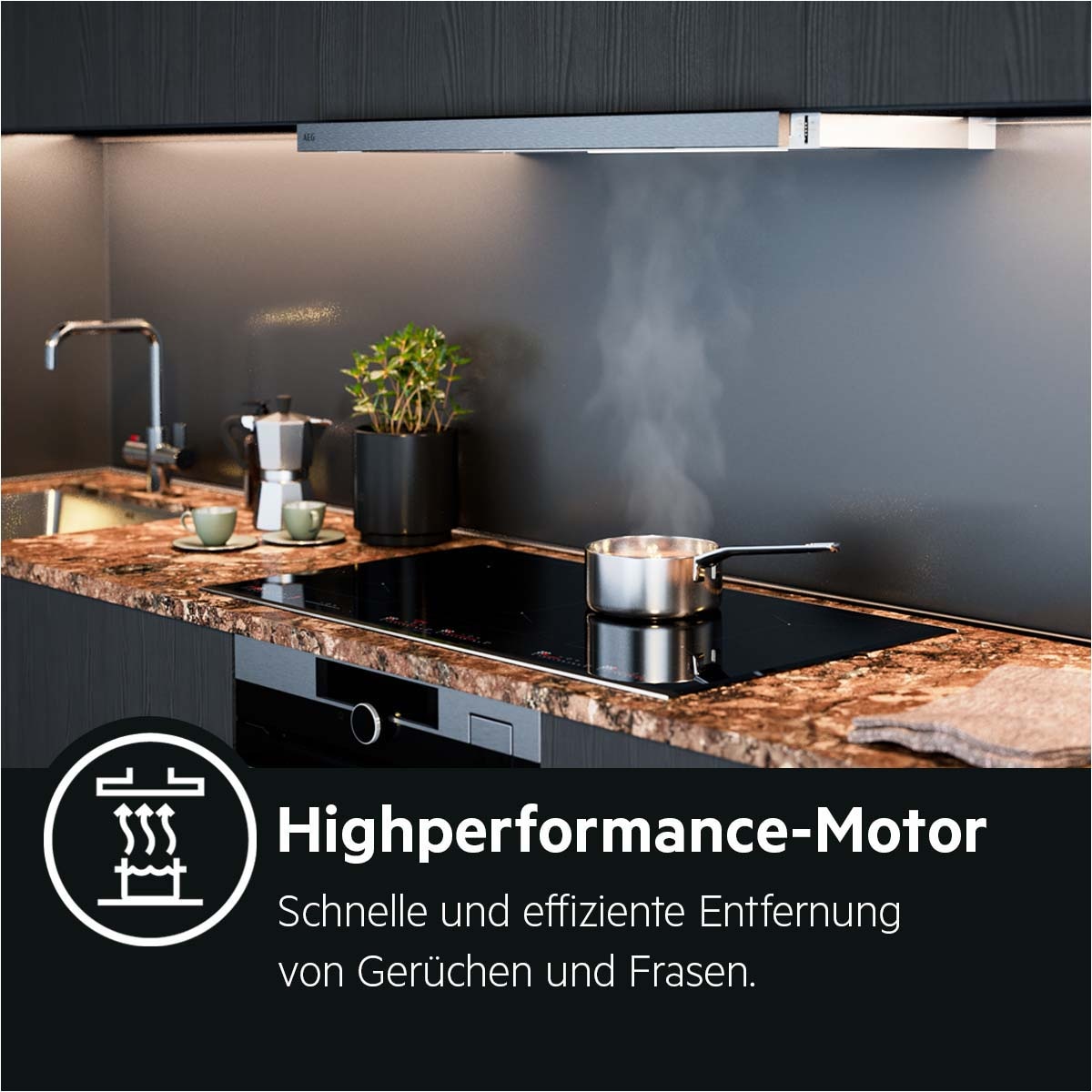 AEG Deckenhaube »DBB3651M«, Hochleistungsmotor