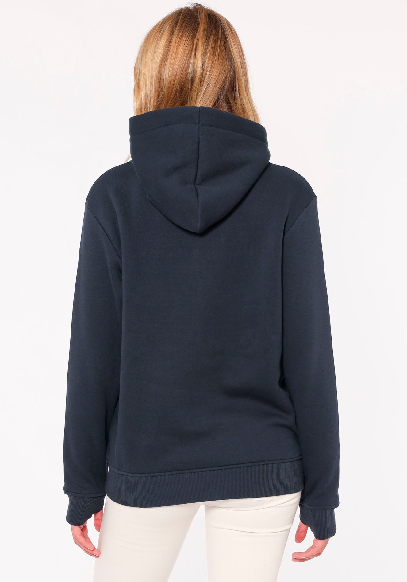 Zwillingsherz Hoodie »Strand Meer Küste«, mit Kapuze und gleichfarbig gesticktem Ankermotiv