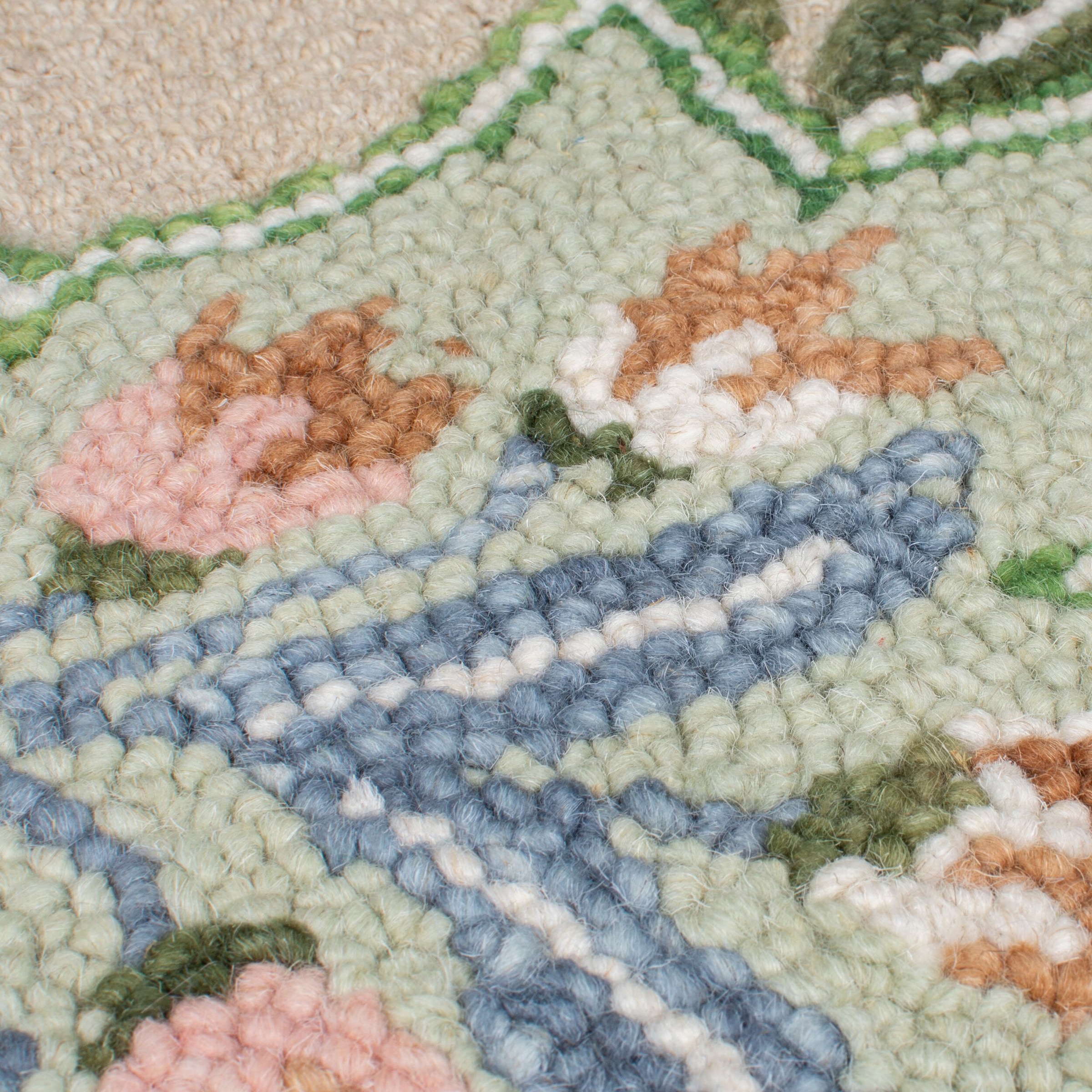 FLAIR RUGS Wollteppich »Bryony Floral«, rechteckig, 10 mm Höhe, Floraler Wollteppich