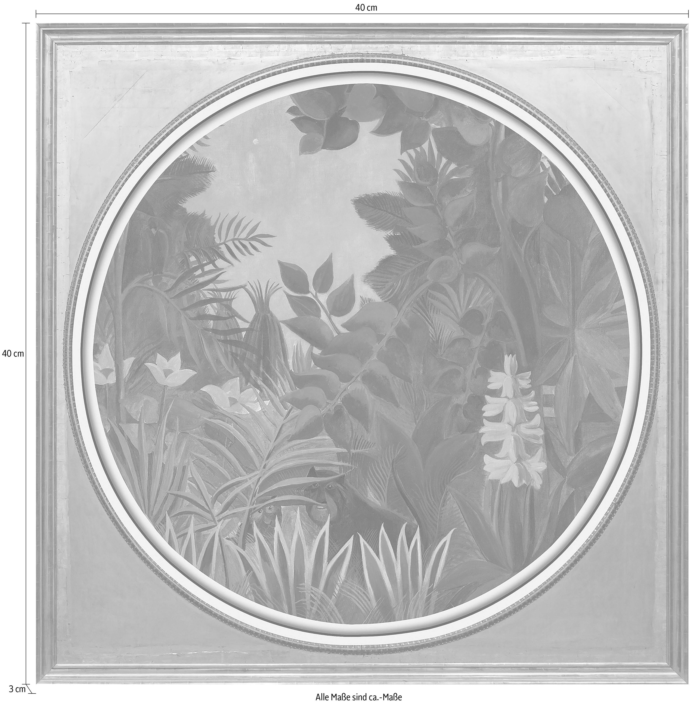 queence Acrylglasbild »Dschungel«, Blumen-Blumenbilder-Kunst-Pflanzen-Pflanzenbilder-Gemälde-Tiere-Wildtiere, Fine Art-Print in Galeriequalität