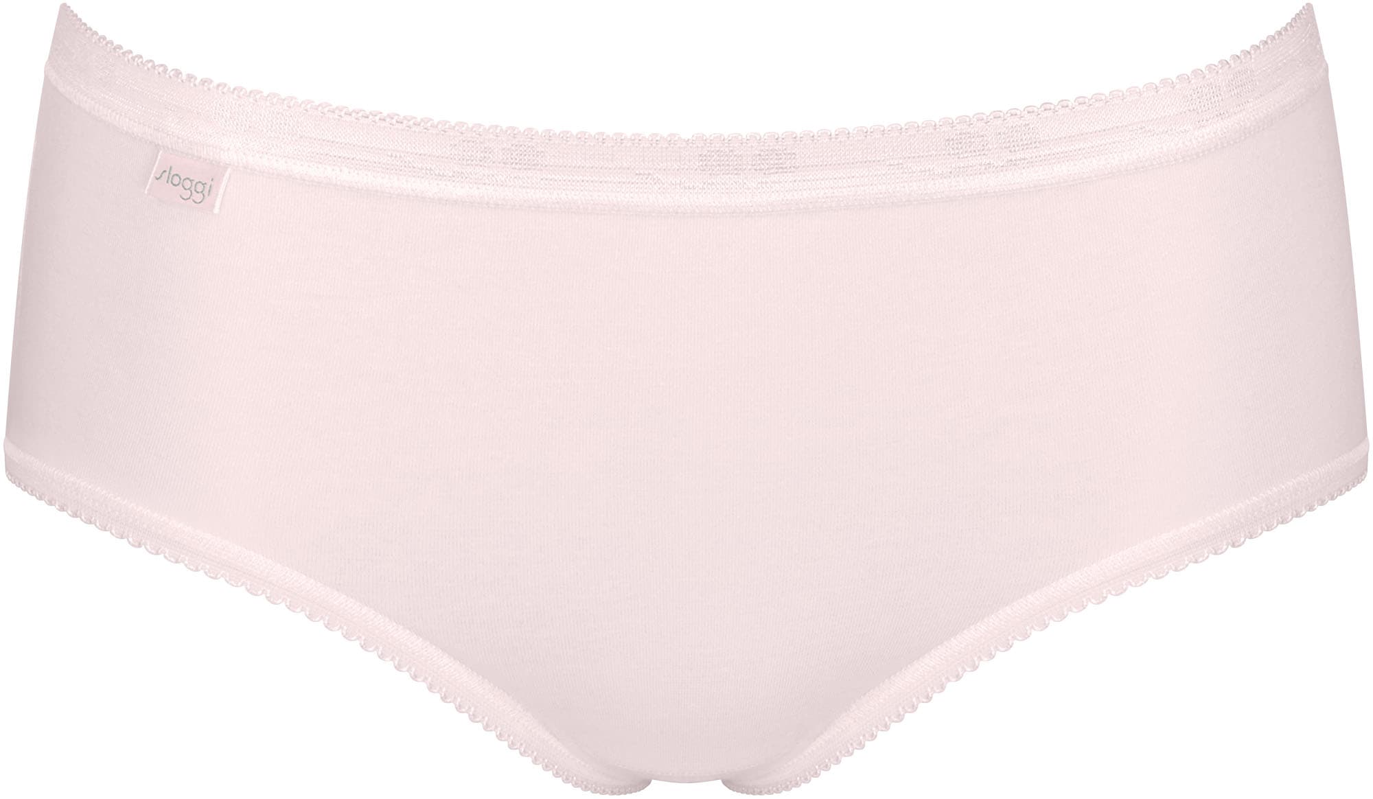 sloggi Midislip »Basic+«, (4er Pack), Baumwollmix, elastisch, weiche Nähte, bequem, feminin