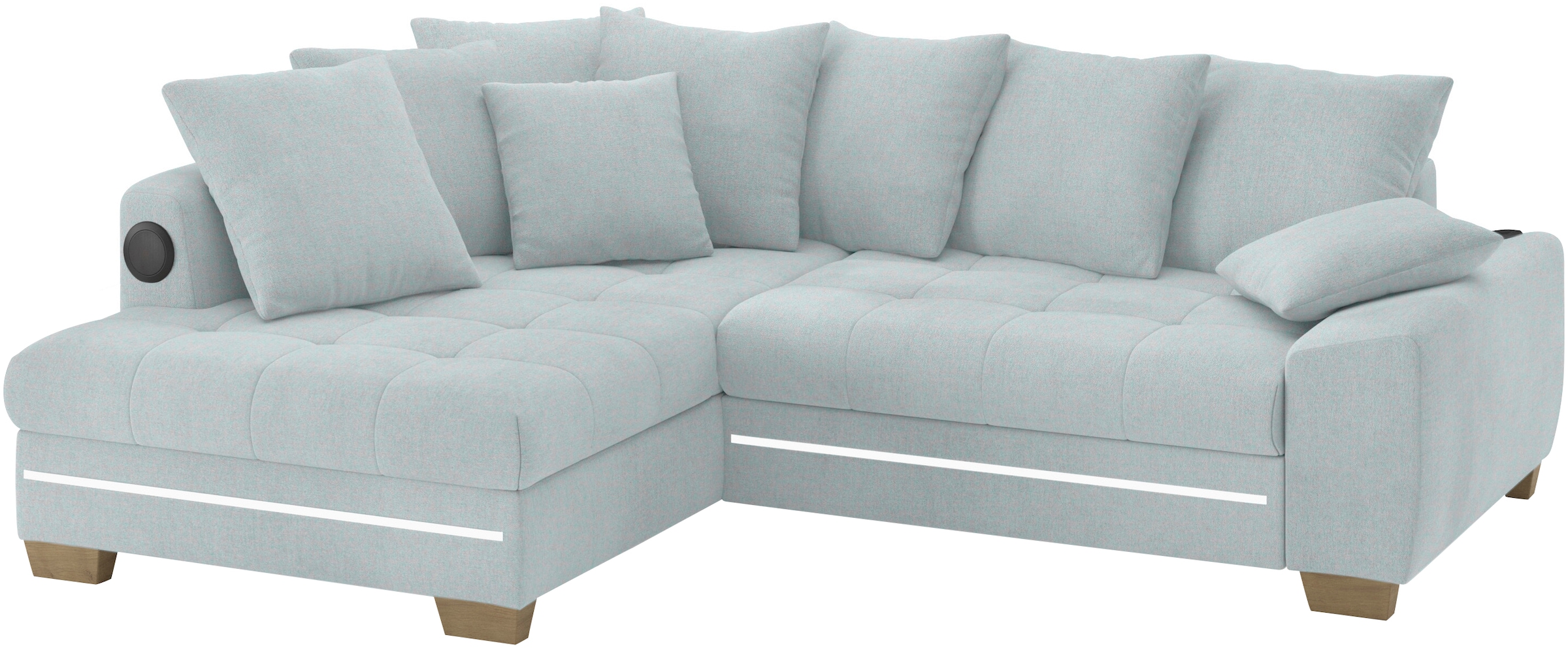 Mr. Couch Ecksofa »Nikita II, L-Form«, RGB-LED, Bluetooth-Soundsystem, wahl günstig online kaufen